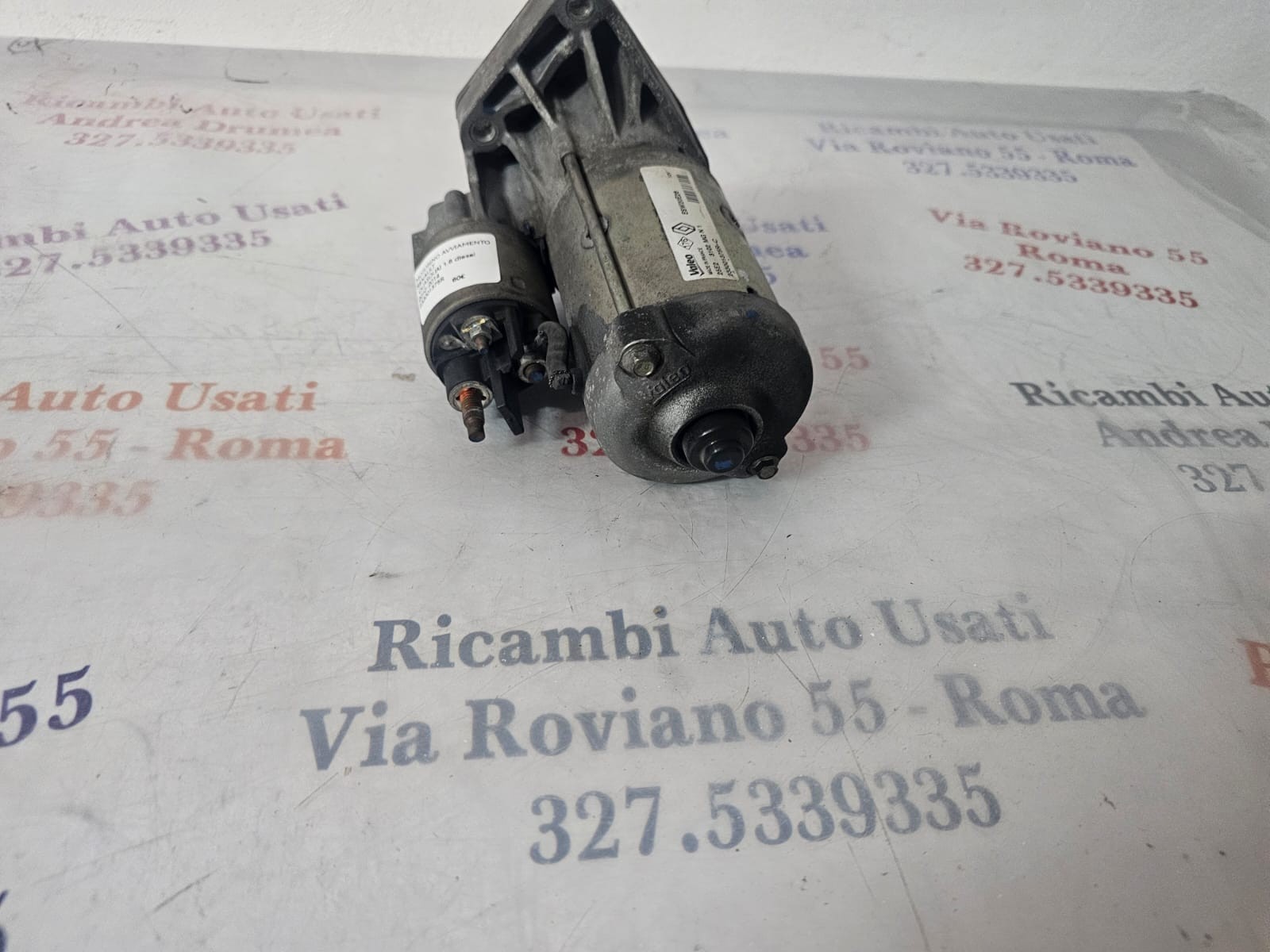 MOTORINO AVVIAMENTO RENAULT QUASQUAI 1.6 DIESEL VALEO 233001375R-CRENAULT QUASQUAI 1.6 DIESEL STARTER MOTOR VALEO 233001375R-C - immagine 2