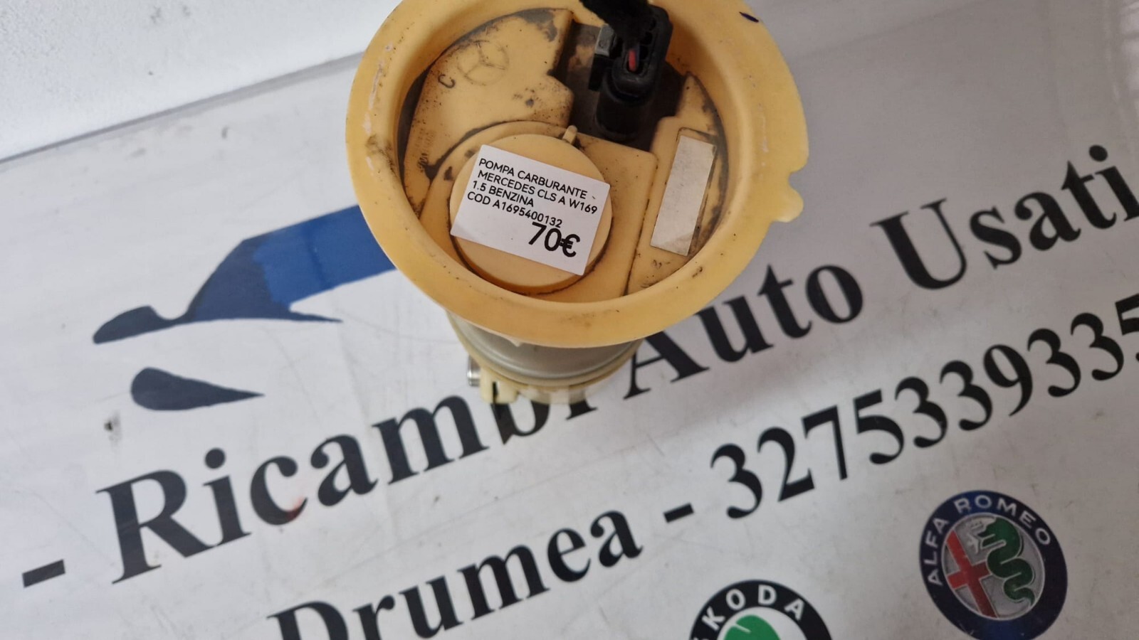 POMPA CARBURANTE MERCEDES CLS A W169 1.5 BENZINA COD A1695400132 FUEL PUMP Mercedes CLS A W169 1.5 PETROL COD A1695400132 - immagine 2