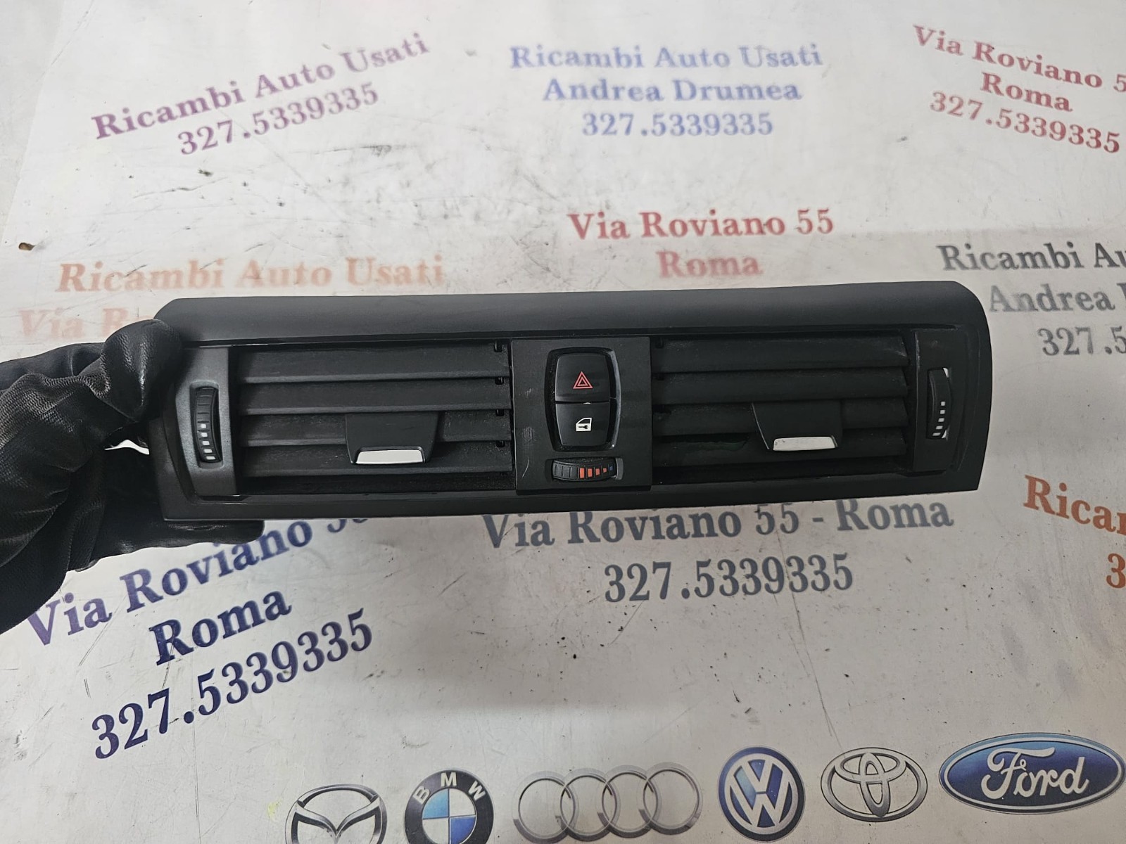 BLOCCHETTO ARIA +PULSANTE APERTURA 4FRECCE BMW S1 116 BENZ <11-15>COD 9207116-11 // BMW S1 116 BENZ 11-15 AIR BLOCK + OPENING BUTTON 4 ARROW COD 9207116-11