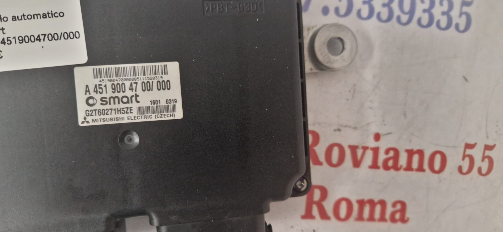 centralina cambio automatico smart 451 cod A4519004700/000 G2T60271H5ZE ///automatic transmission control unit smart 451 cod A4519004700/000 G2T60271H5ZE - immagine 6