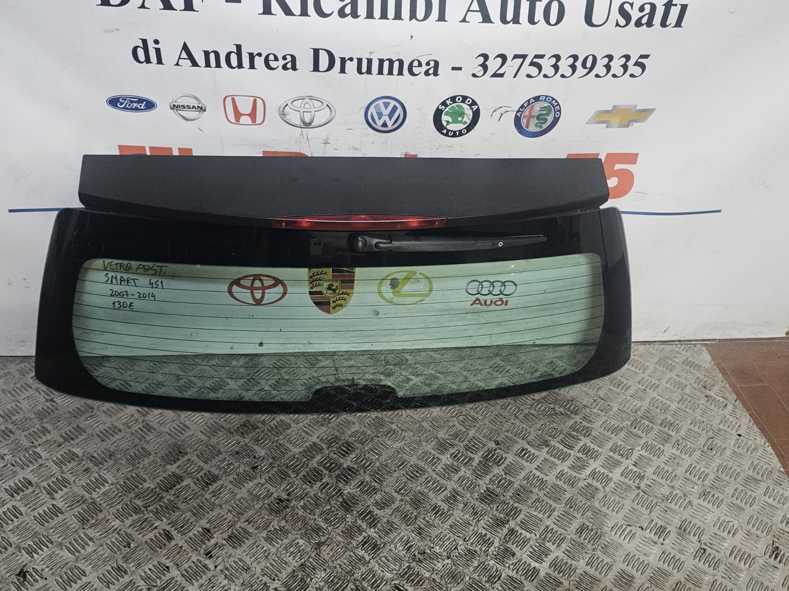 VETRO POSTERIORE SMART FORTWO W451 2007-2014 - immagine 3