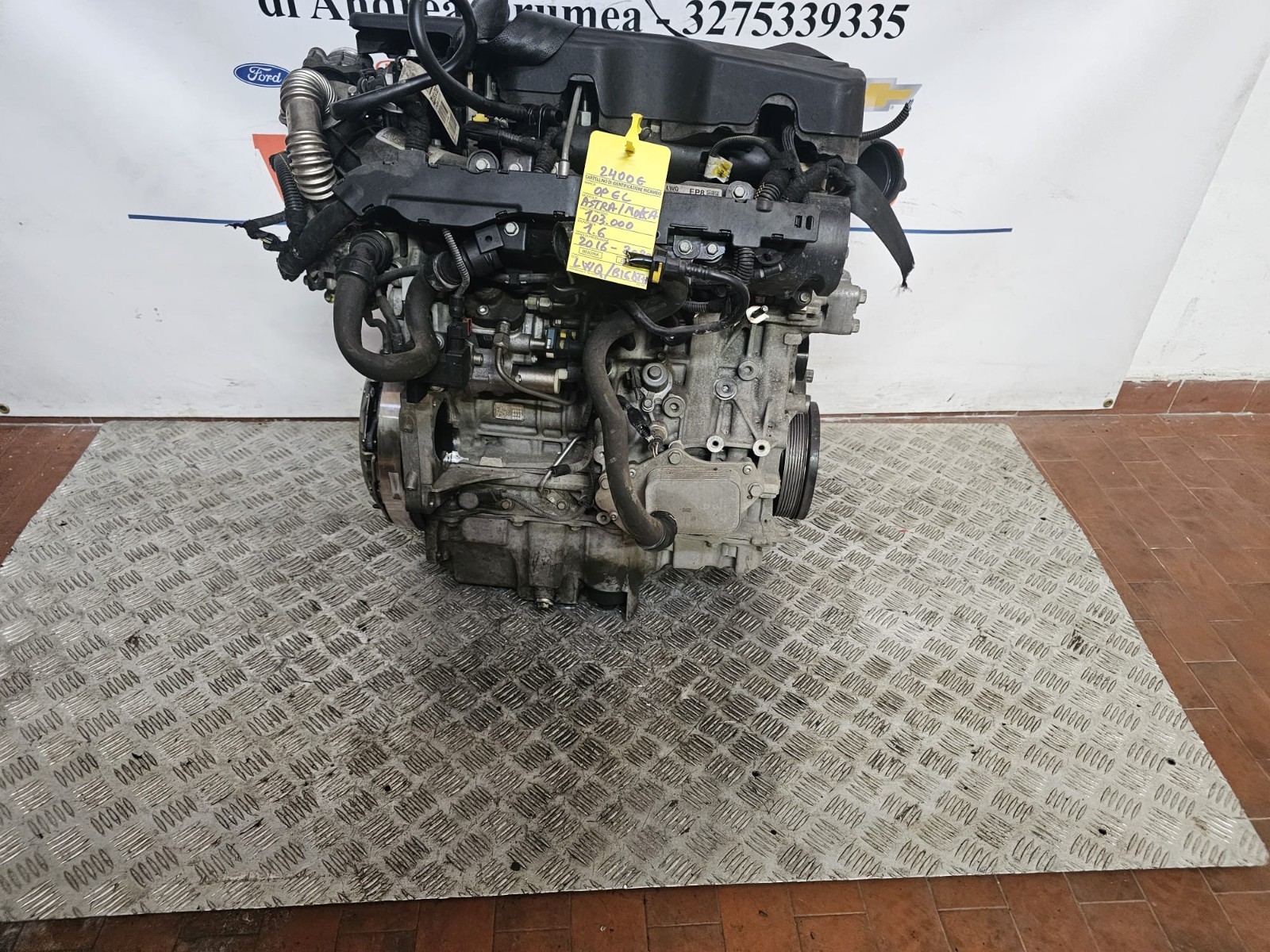 Motore opel astra /moka km 103,0001.6 diesel 2016-2020 COD LWQ/ B16DTH - immagine 7