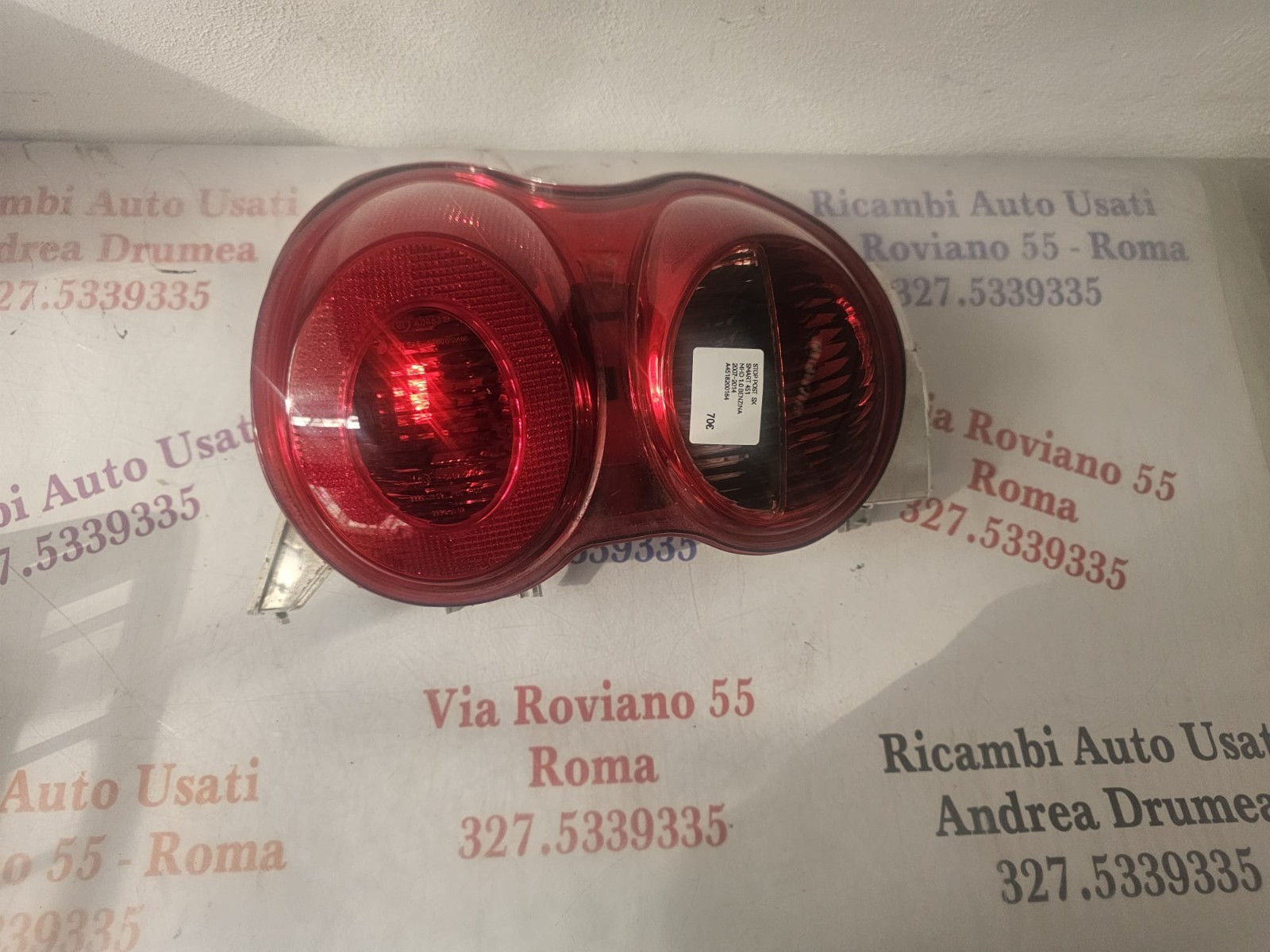 STOP POSTERIORE SX SMART 451 MHD 2007-2014 A4518200164 - immagine 2