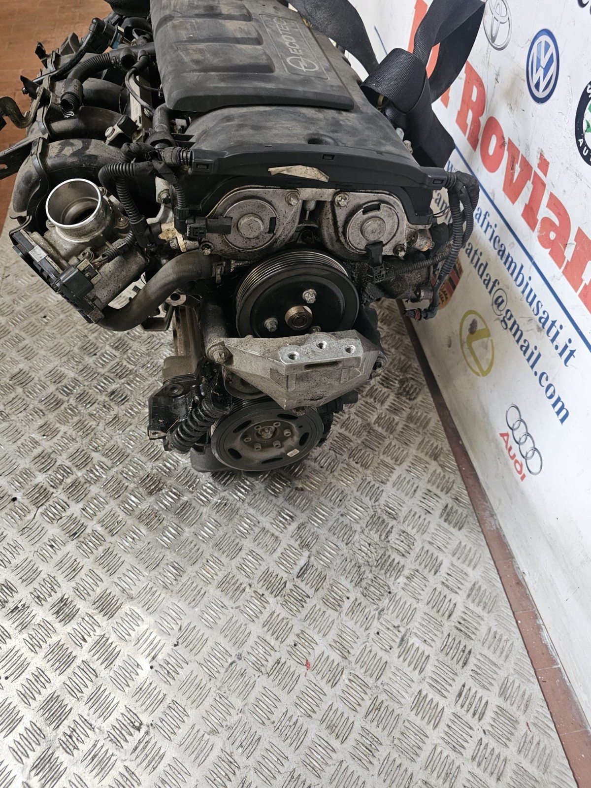 MOTORE OPEL MERIVA 1.4 BENZINA KM 116.000 2011-2016 COD A14XER OPEL MERIVA 1.4 PETROL ENGINE KM 116.000 2011-2016 COD A14XER - immagine 7