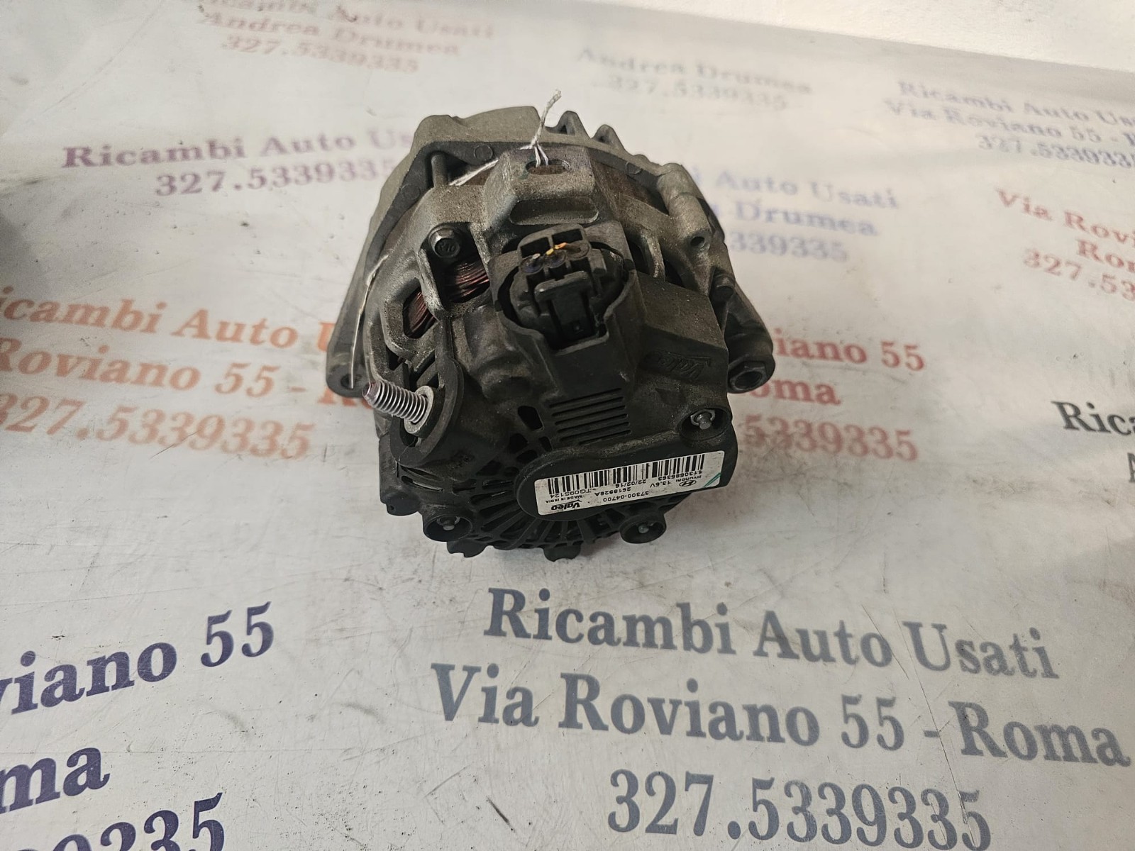 ALTERNATORE HYUNDAI I10 1.0 BENZINA 2012-2016 VALEO 37300-04700 - immagine 3