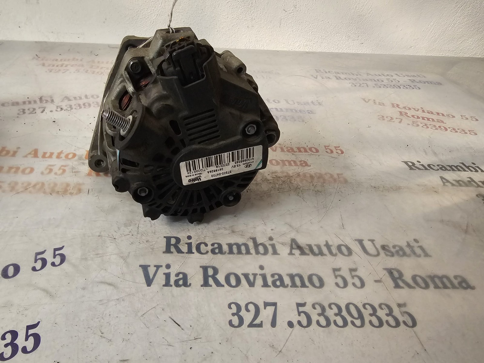 ALTERNATORE HYUNDAI I10 1.0 BENZINA 2012-2016 VALEO 37300-04700 - immagine 4