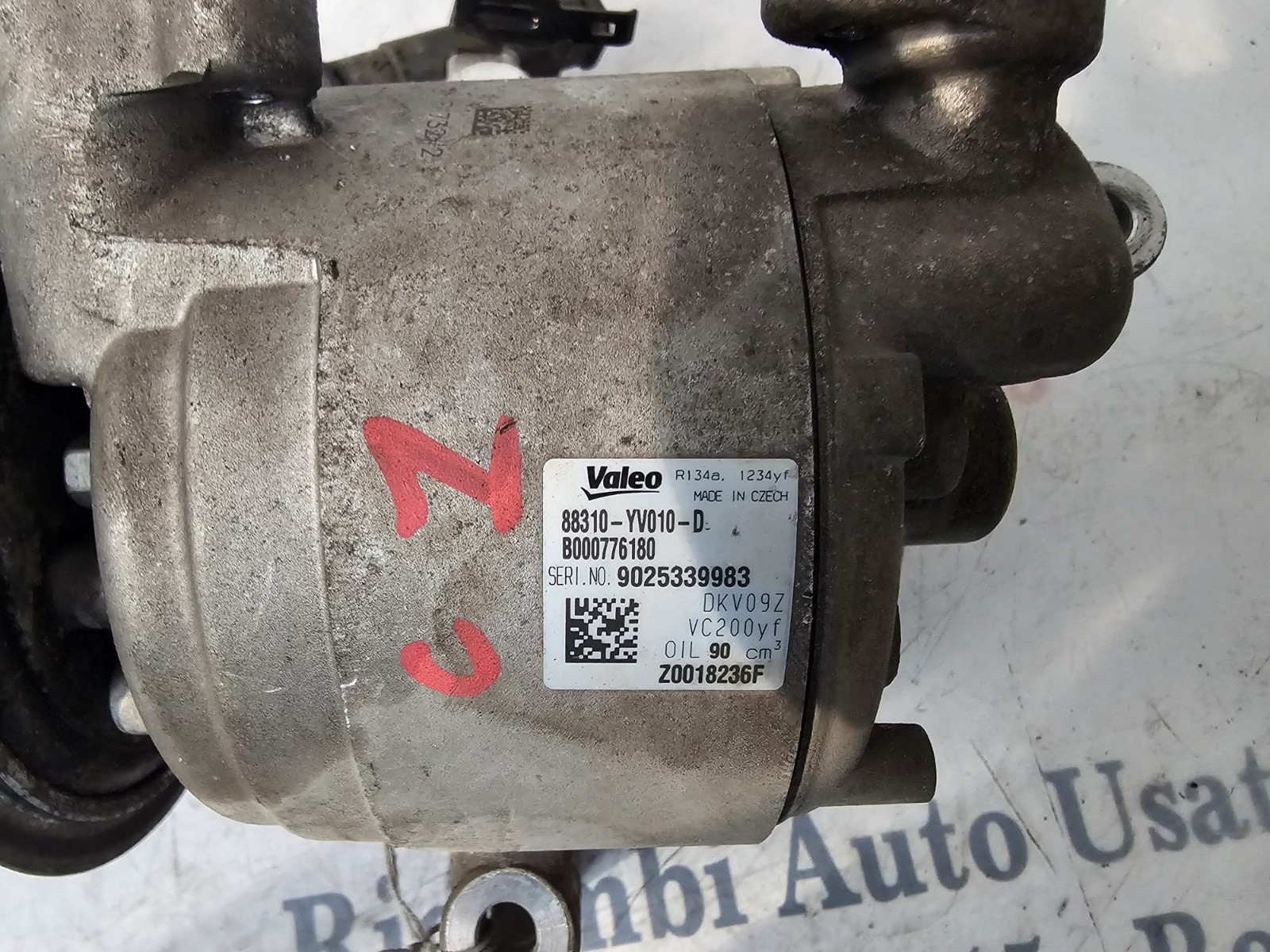 COMPRESSORE C1 /AYGO /PEUGEOT 108 2014-2020 1.0 PETROL VALEO 88310-YV010-D - immagine 7