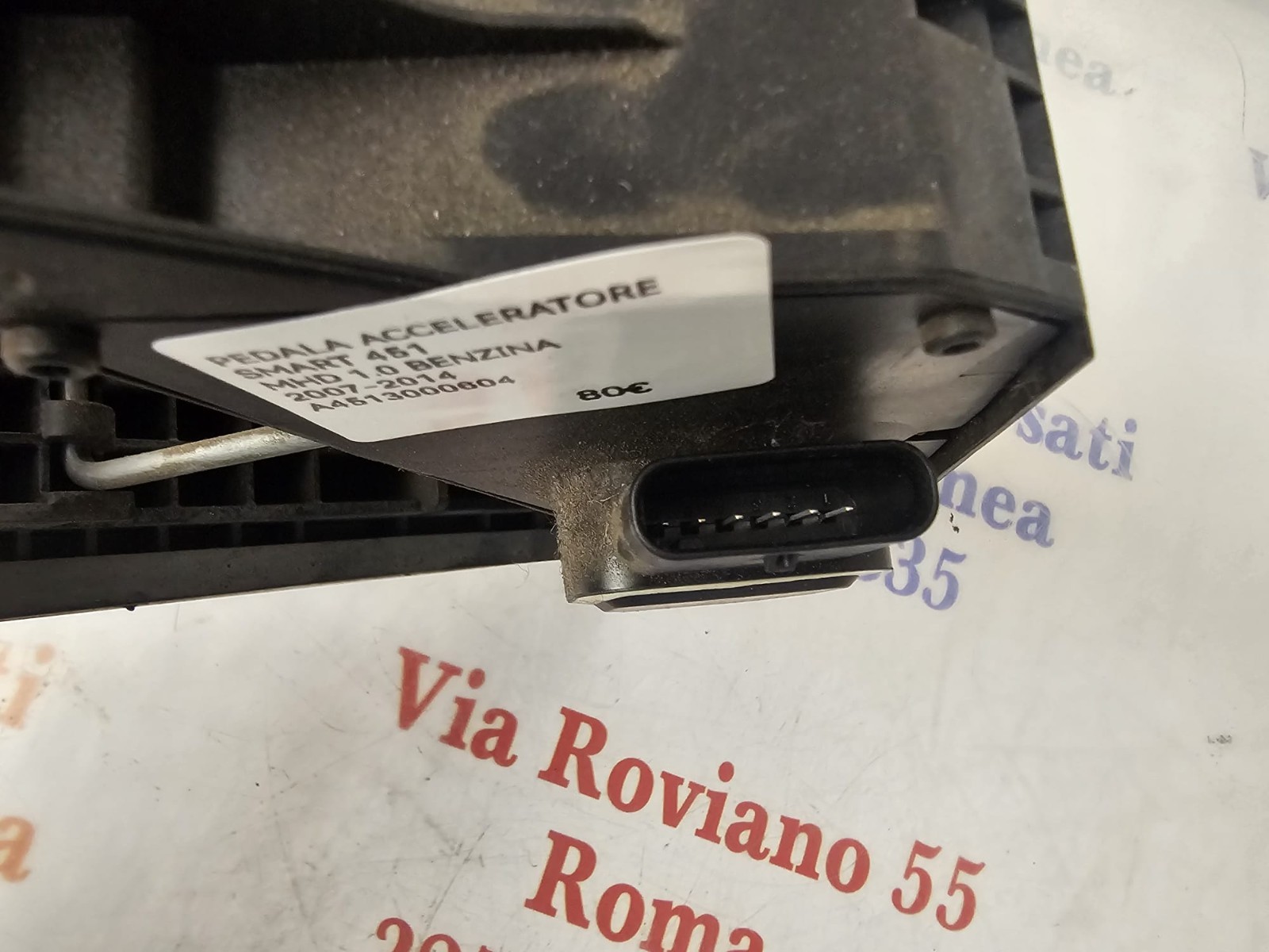 PEDALE ACCELERATORE SMART 451 MHD 1.0 BENZINA 2007-2014 A4513000604 - immagine 2