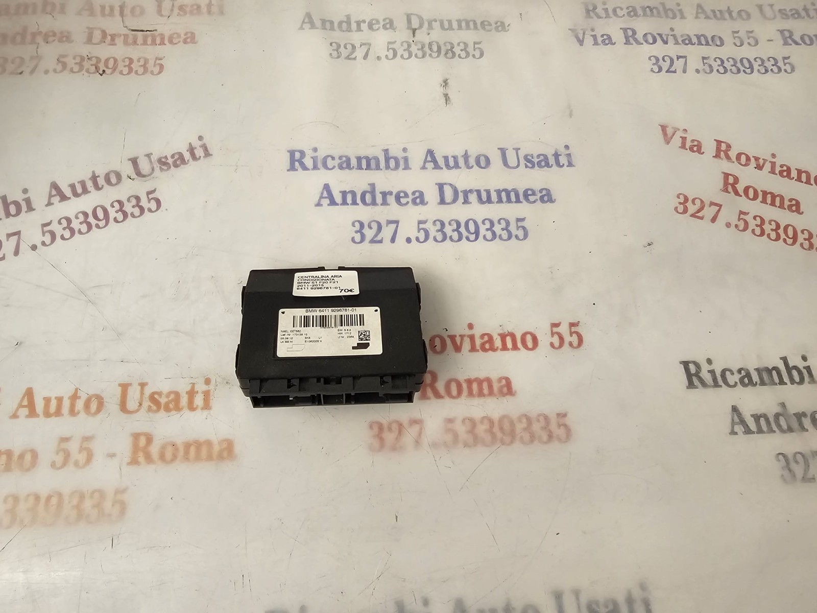 CENTRALINA ARIA CONDIZIONATA BMW S1 F20/F21 2011-2015 COD 6411 9296781-01