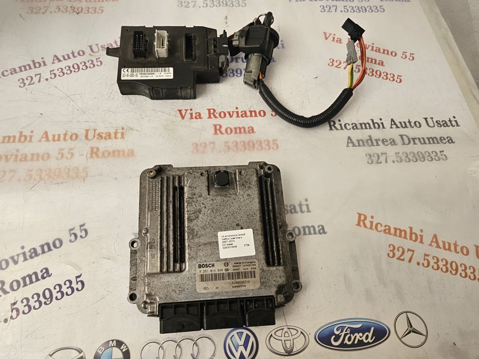 KIT ACCENSIONE RENAULT TRAFIC /OPEL VIVARO 2007-2014 2.0 DIESEL BOSCH 0281014648 - immagine 5