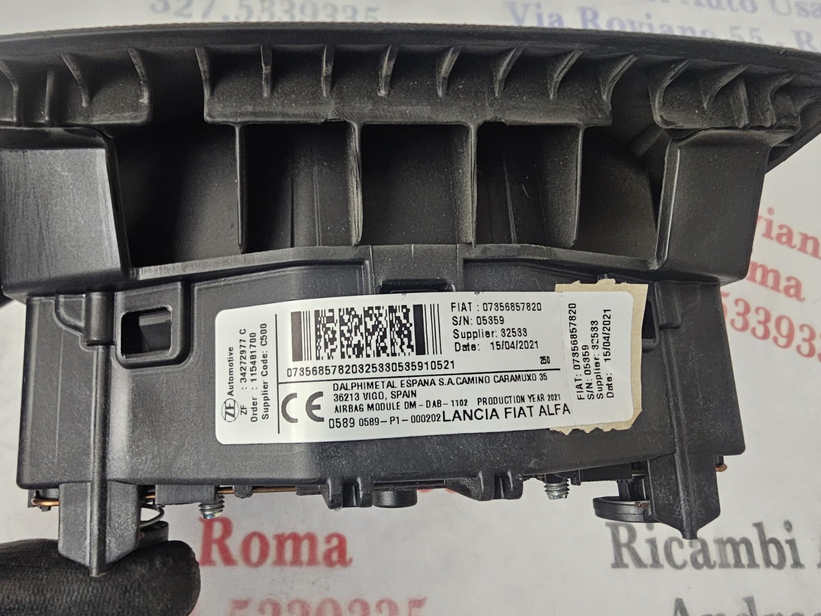 AIRBAG VOLANTE FIAT DUCATO 2015-2022 FIAT 07356857820 - immagine 3