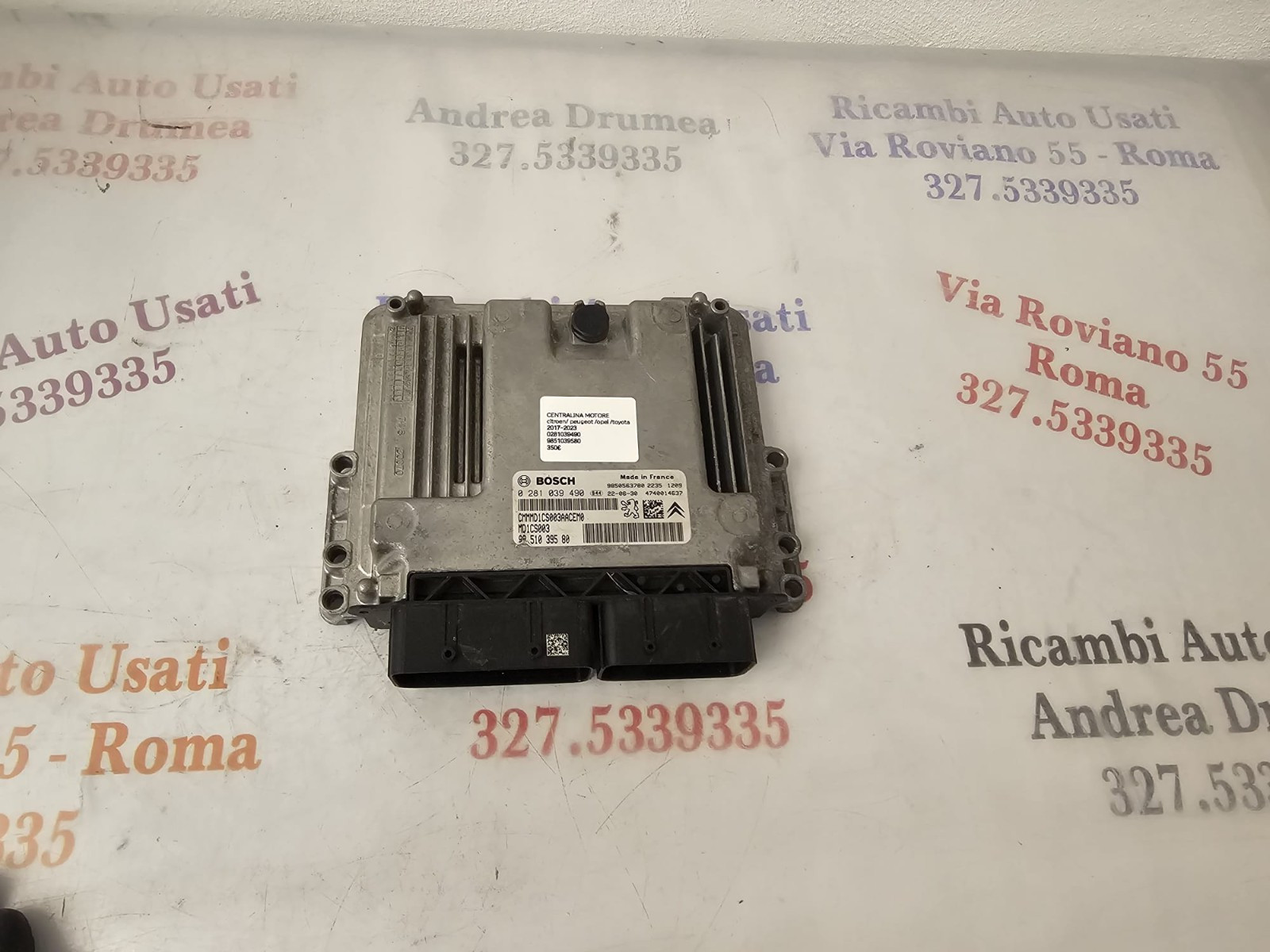 -CENTRALINA MOTORE CITROèN /PEUGEOT/ OPEL /TOYOTA 17-23 0281039490 9851039580