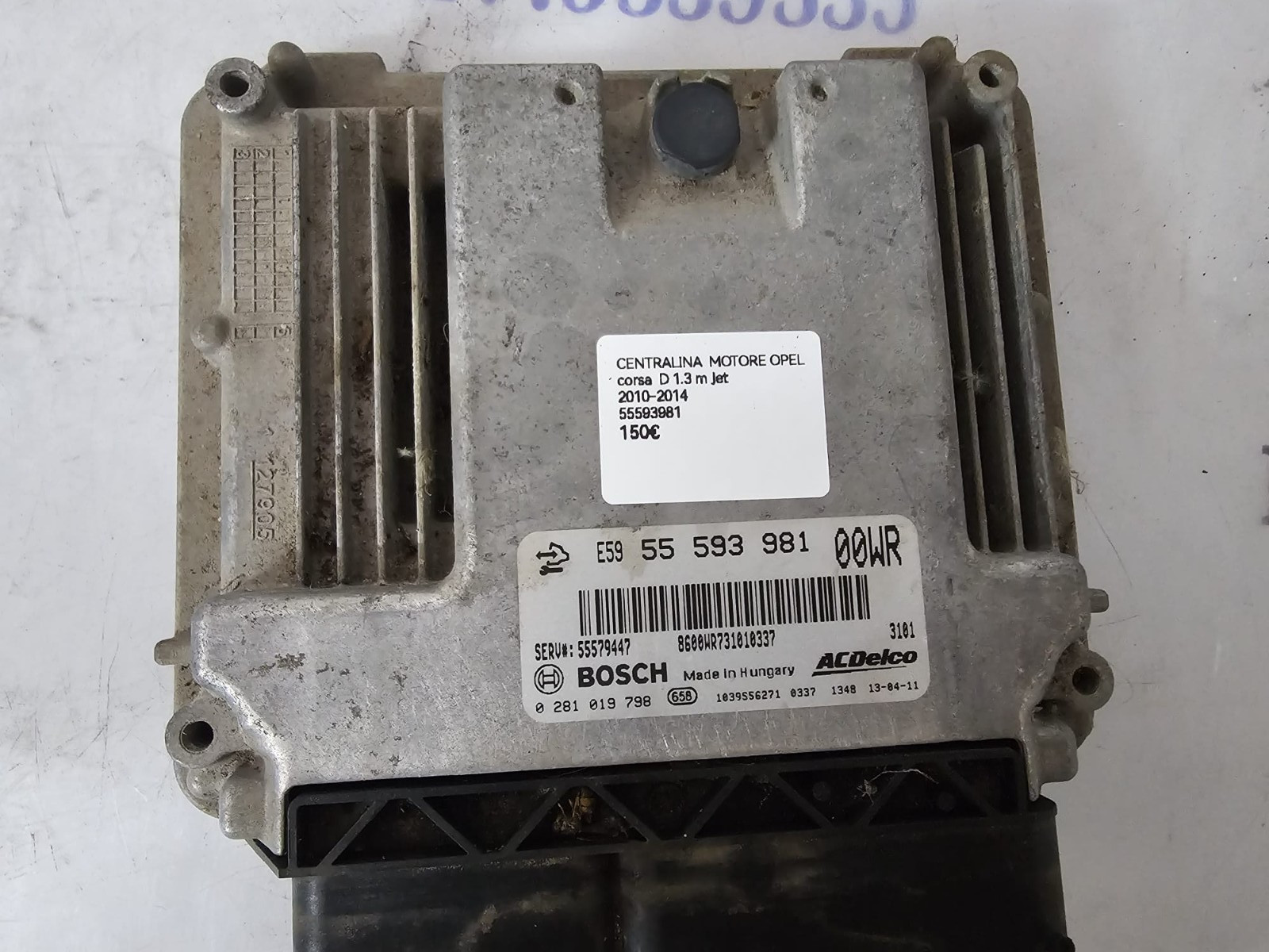 CENTRALINA MOTORE OPEL CORSA D 1.3 JET 55593981 BOSCH 0281019798 - immagine 4