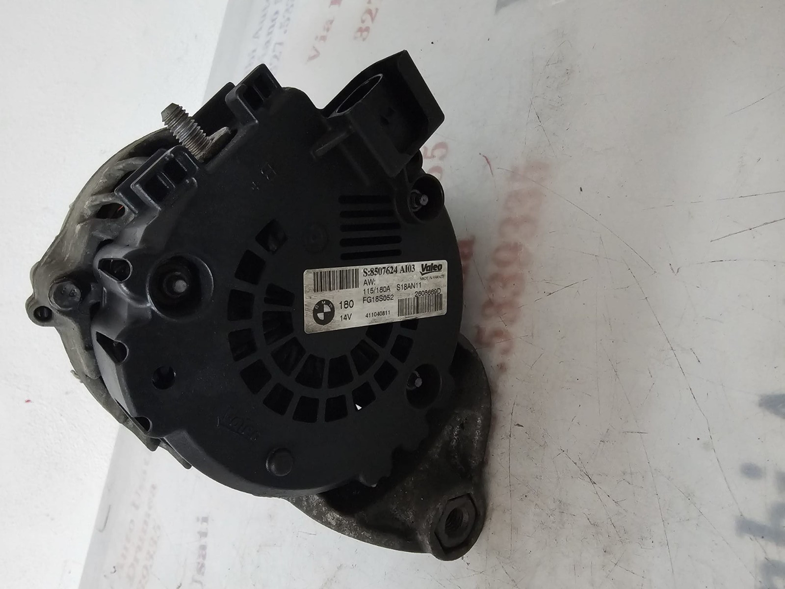 Alternatore BMW 320 CUOPè 2.0 DIESEL 2011-2015 VALEO S:8507624AI03 - immagine 6