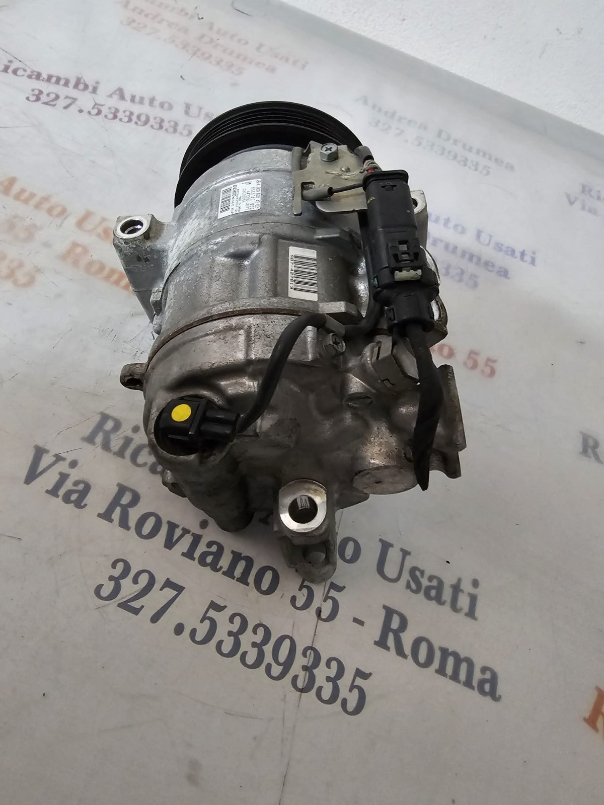 COMPRESSORE MERCEDES CLASSE A 1.4 TURBO BENZINA 2016-2020 DENSO A0008304202 - immagine 2