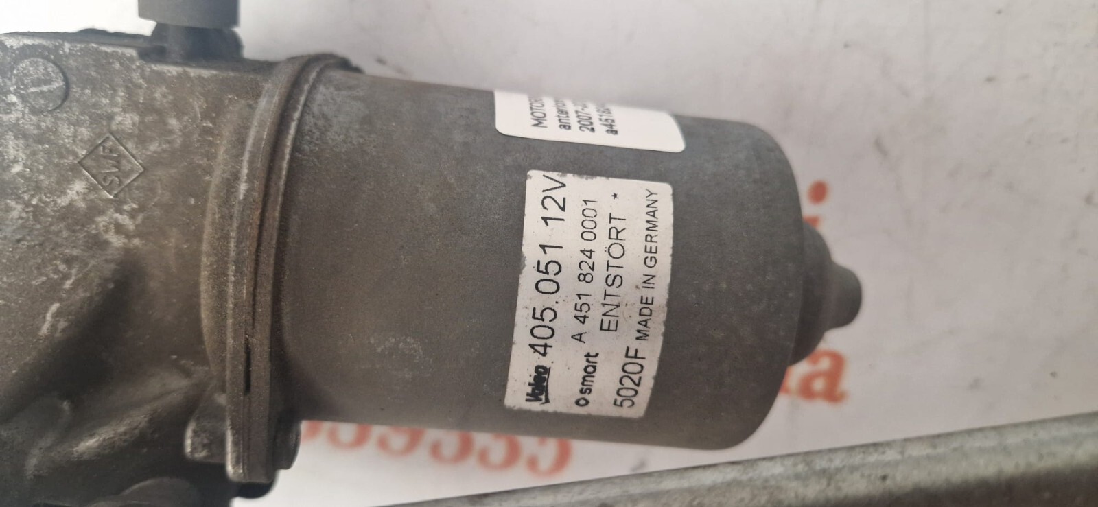 MOTORINO TERGICRISTALLO SMART 451 2007-2015 VALEO A4518240001 12 V SMART 451 2007-2015 WIPER MOTOR VALEO A4518240001 12 V - immagine 3