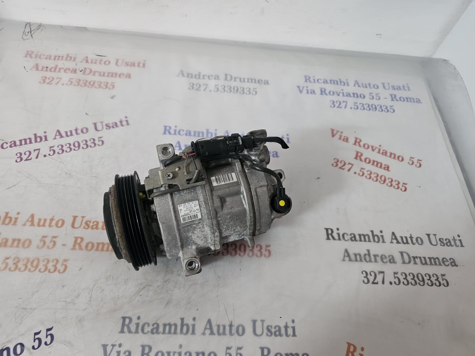 COMPRESSORE MERCEDES CLASSE A 1.4 TURBO BENZINA 2016-2020 DENSO A0008304202 - immagine 4