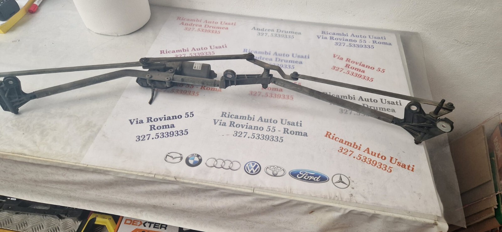 MOTORINO TERGICRISTALLO SMART 451 2007-2015 VALEO A4518240001 12 V SMART 451 2007-2015 WIPER MOTOR VALEO A4518240001 12 V - immagine 7