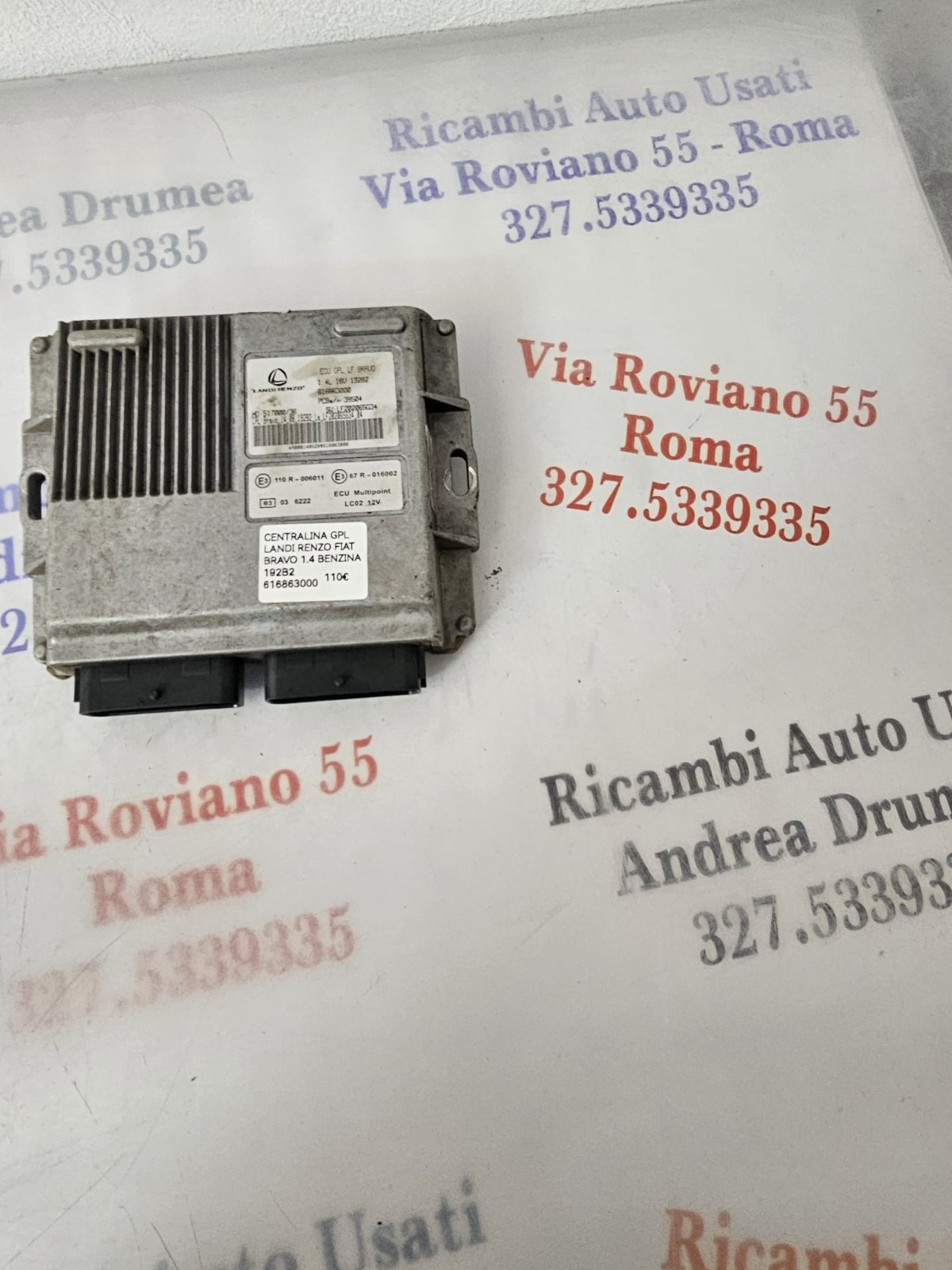 CENTRALINA MOTORE LANDI RENZI FIAT BRAVO 1.4 BENZINA 192B2 616863000 - immagine 2