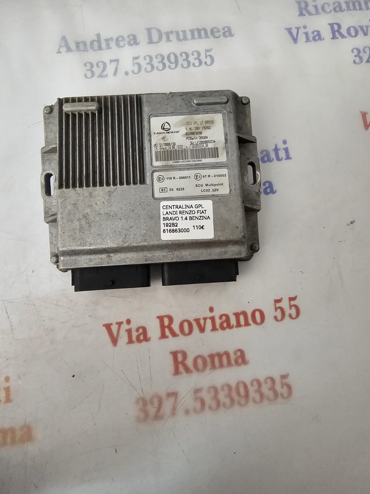 CENTRALINA MOTORE LANDI RENZI FIAT BRAVO 1.4 BENZINA 192B2 616863000 - immagine 6