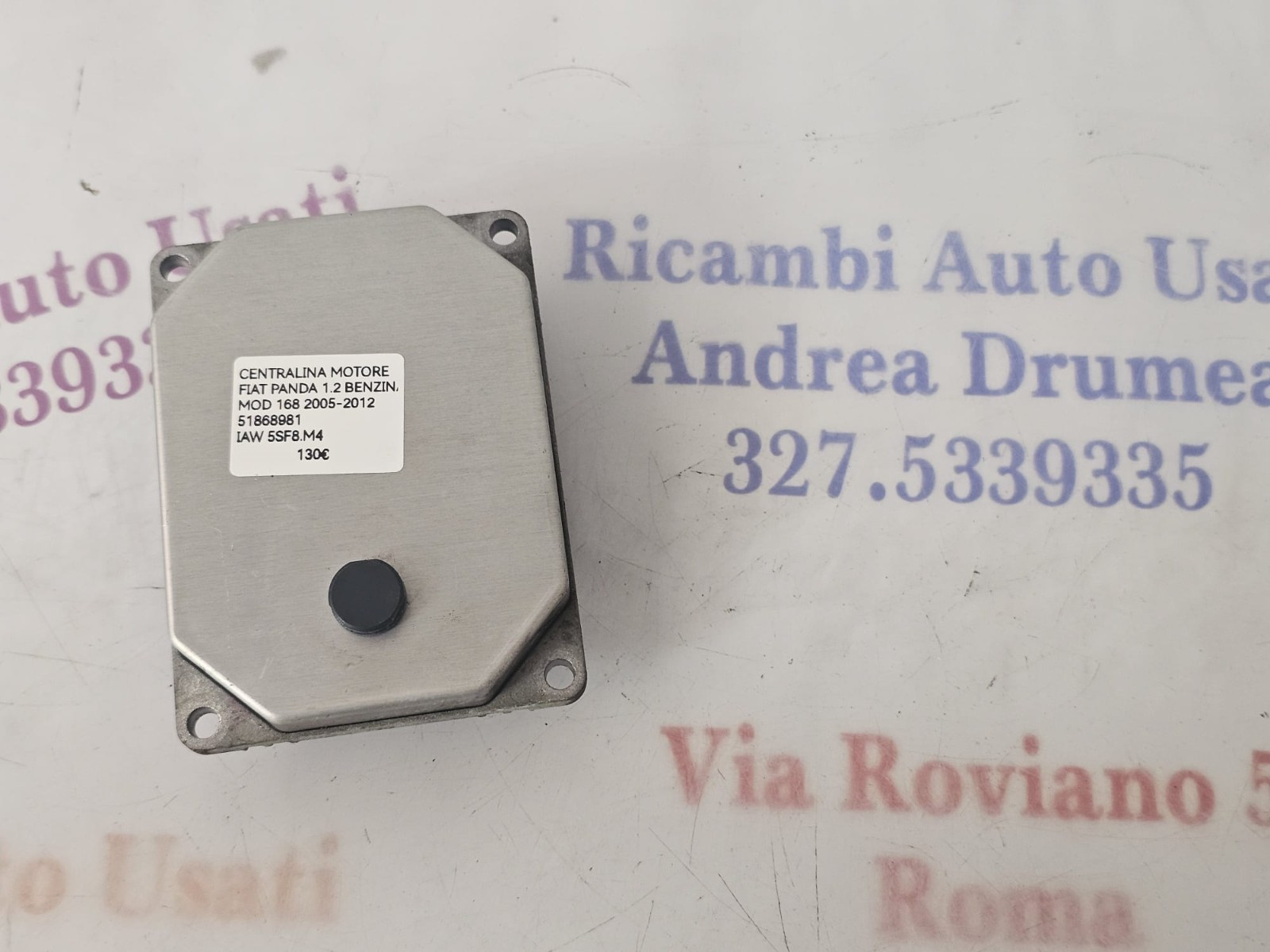 CENTRALINA MOTORE FIAT PANDA 1.2 BENZI MOD 168 05/12 IAW 5SF8.M4 12V 51868981
