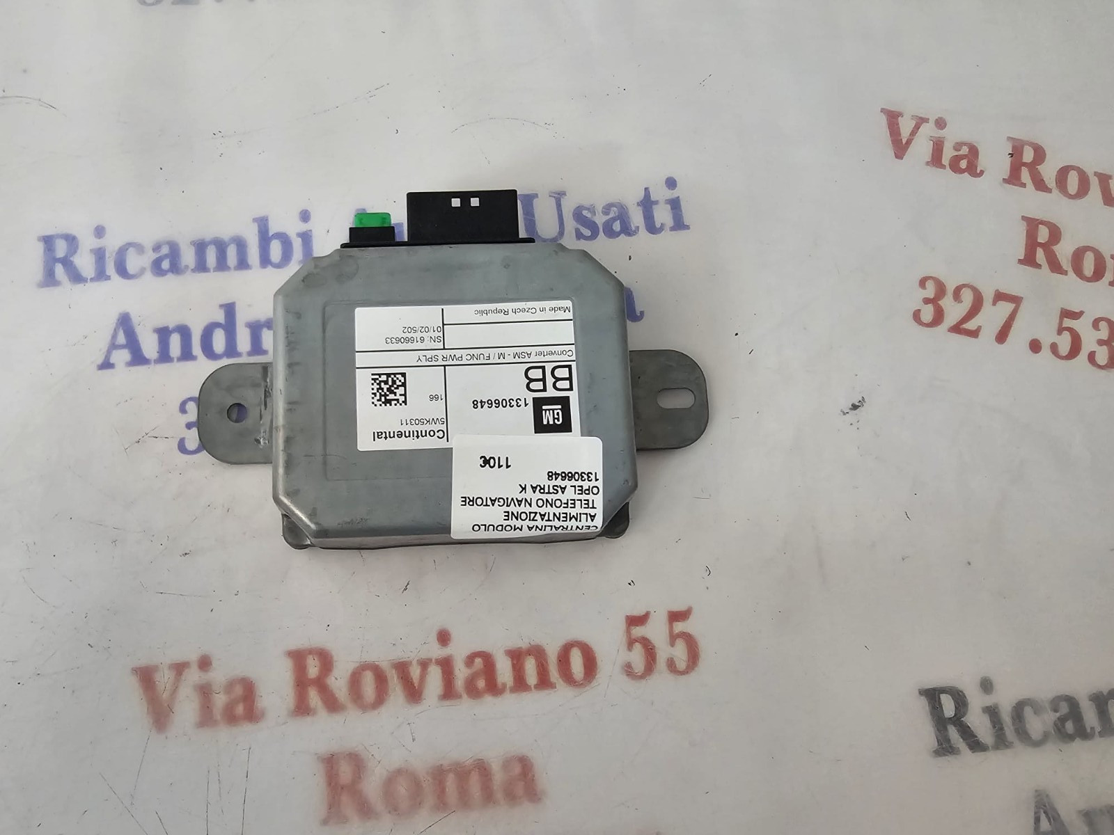 CENTRALINA MODULO ALIMENTAZIONE TELEFONO NAVIGATORE OPEL ASTRA K 13306648 - immagine 5