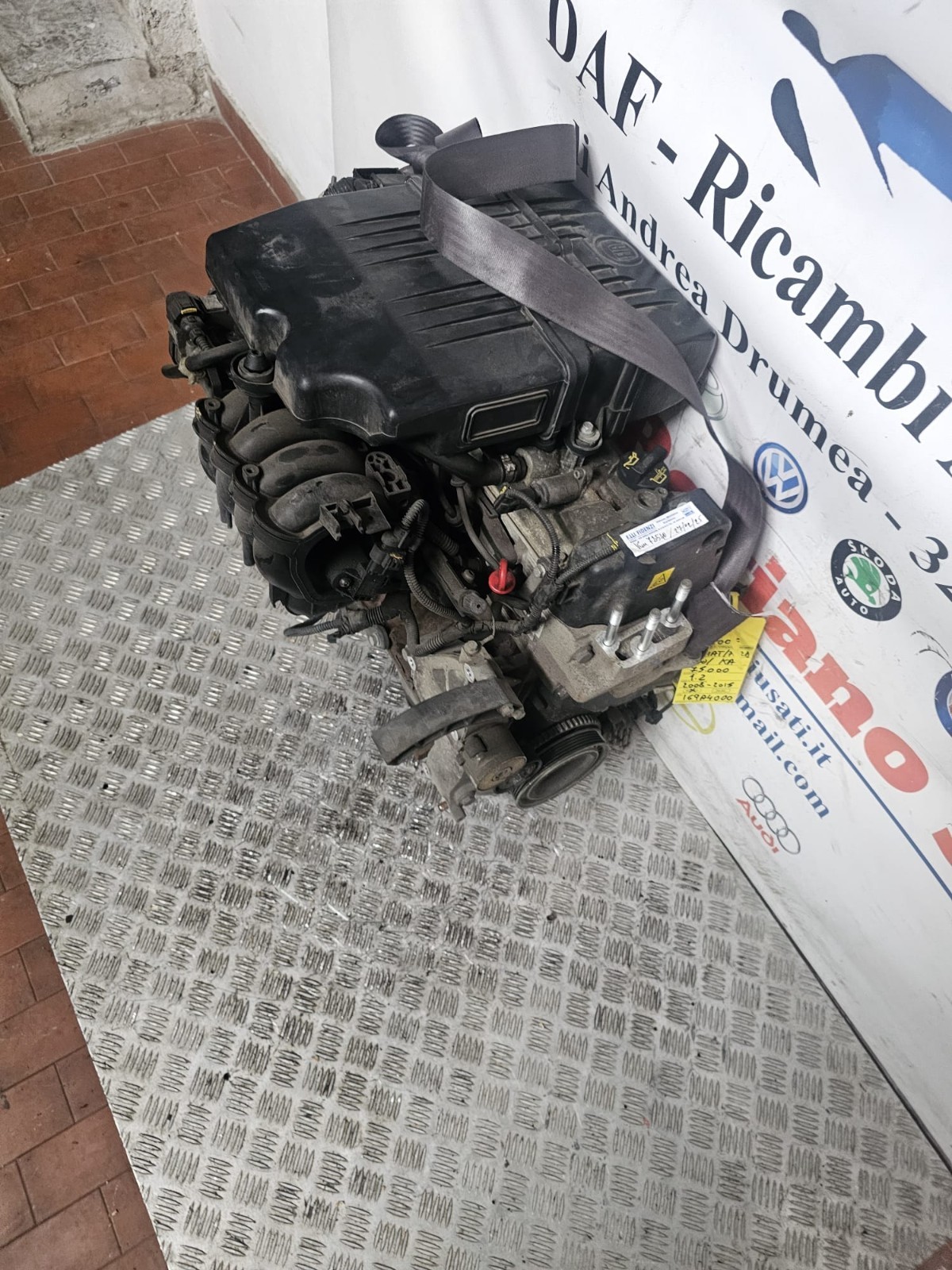 MOTORE FIAT PANDA/FORD KA KM 75.000 1.2 BENZINA 2008-2015 SIGLA 169A4000