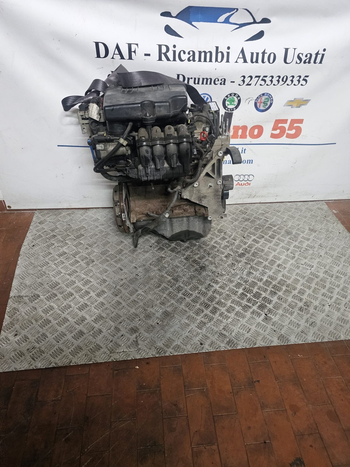 MOTORE FIAT PANDA/FORD KA KM 75.000 1.2 BENZINA 2008-2015 SIGLA 169A4000 - immagine 2