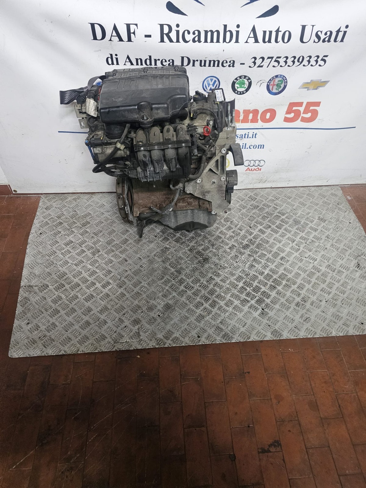 MOTORE FIAT PANDA/FORD KA KM 75.000 1.2 BENZINA 2008-2015 SIGLA 169A4000 - immagine 3