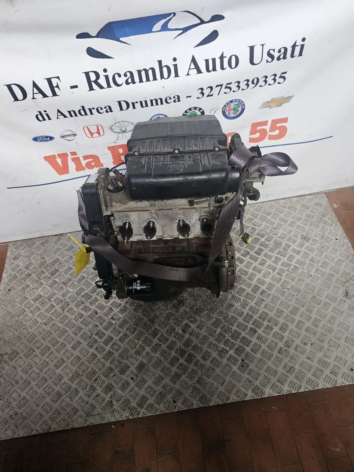 MOTORE FIAT PANDA/FORD KA KM 75.000 1.2 BENZINA 2008-2015 SIGLA 169A4000 - immagine 4