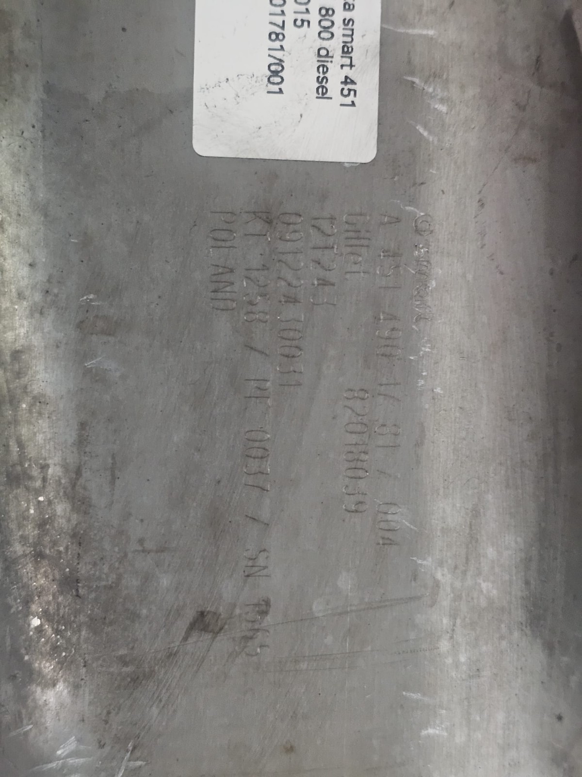 MARMITA SMART 451 CON FAP 800 DIESEL 2010-2015 COD A4514901781/001 - immagine 4