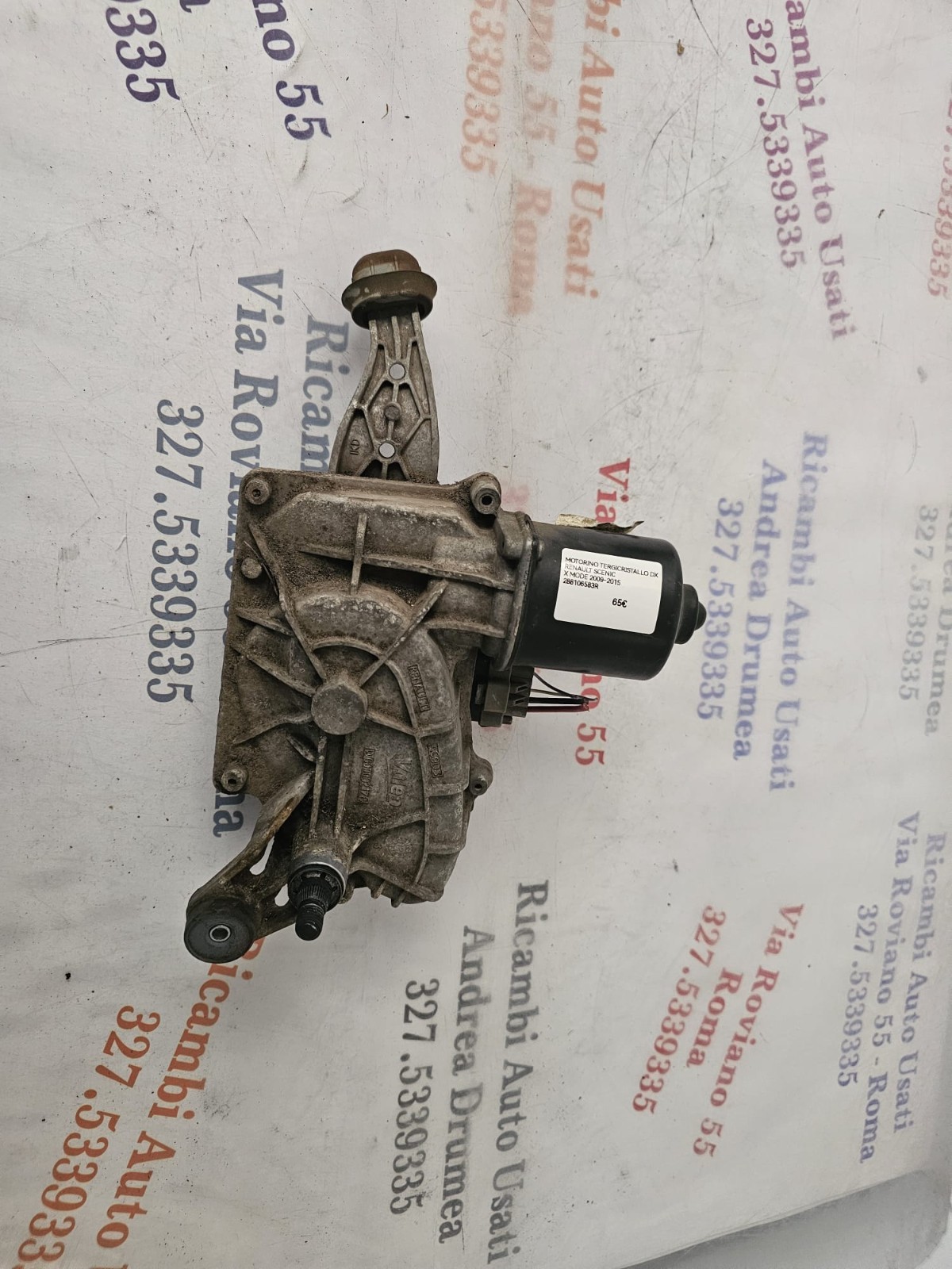 2288106583R MOTORINO TERGICRISTALLO DX RENAULT SCENIC / X MOD 2009-2015 - immagine 3