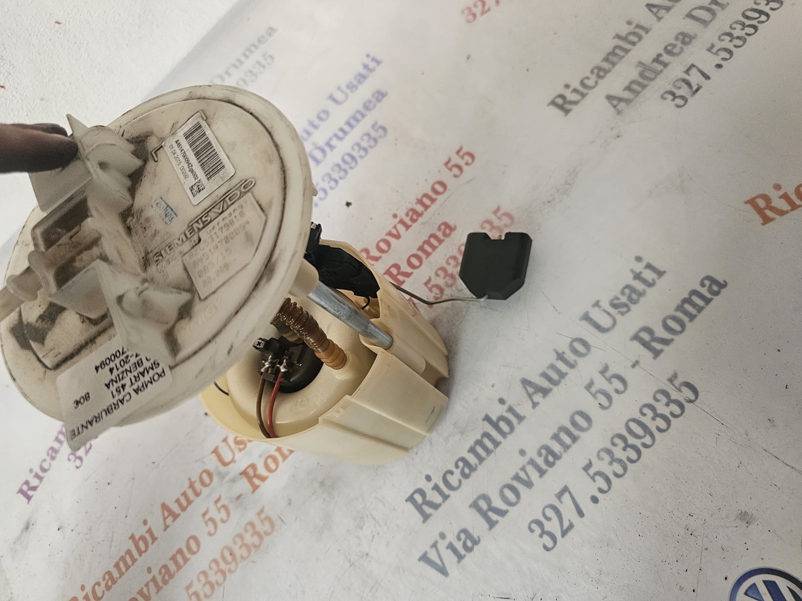 POMPA CARBURANTE SMART 451 1.0 BENZINA 2007-2014 A4514700094Zgs002 - immagine 3