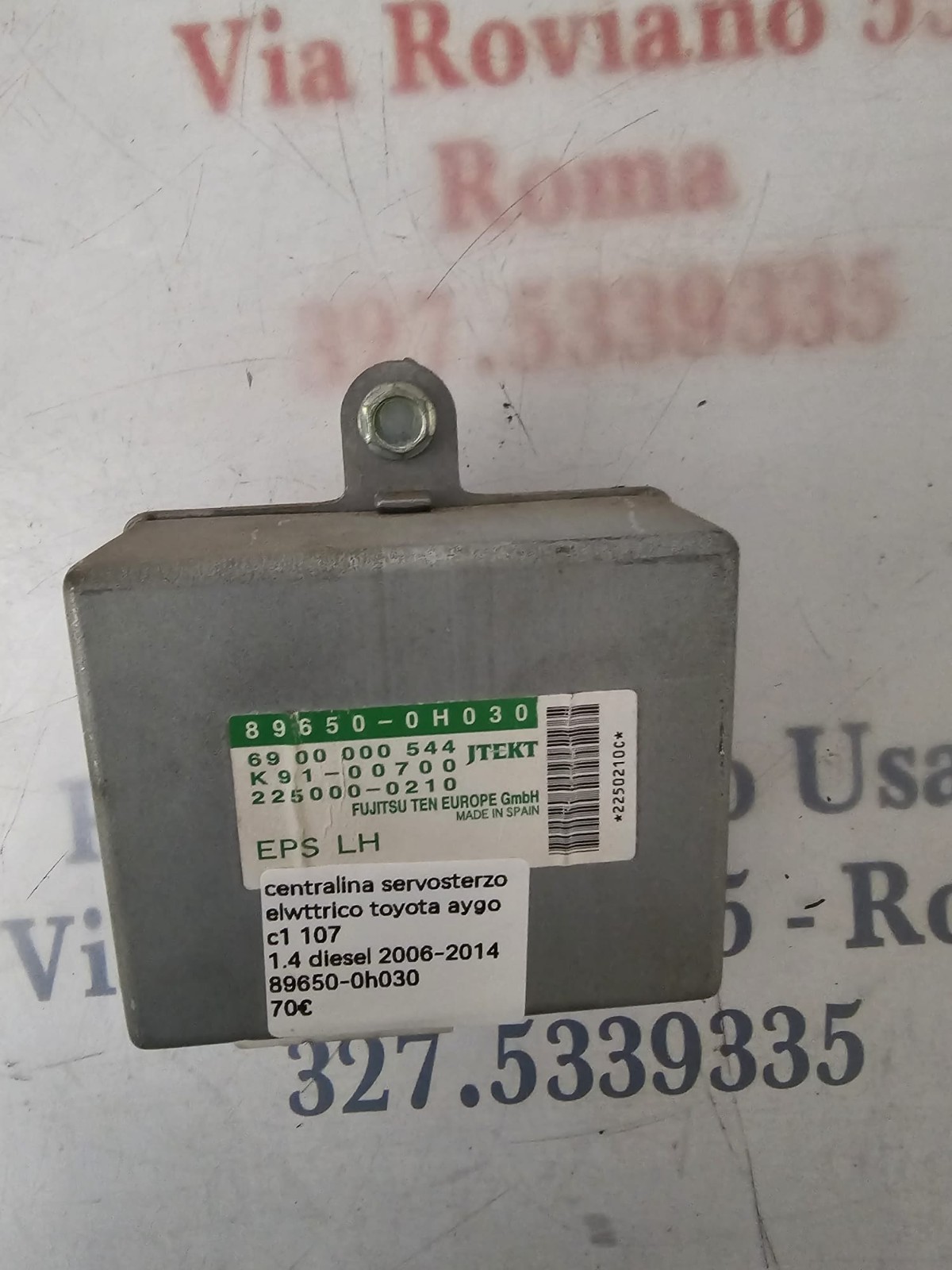 CENTRALINA SERVOSTERZO ELETTRICO C1/TOYOTA /AYGO 1.4 DIESEL 2006-2014 89650-0H030 - immagine 2