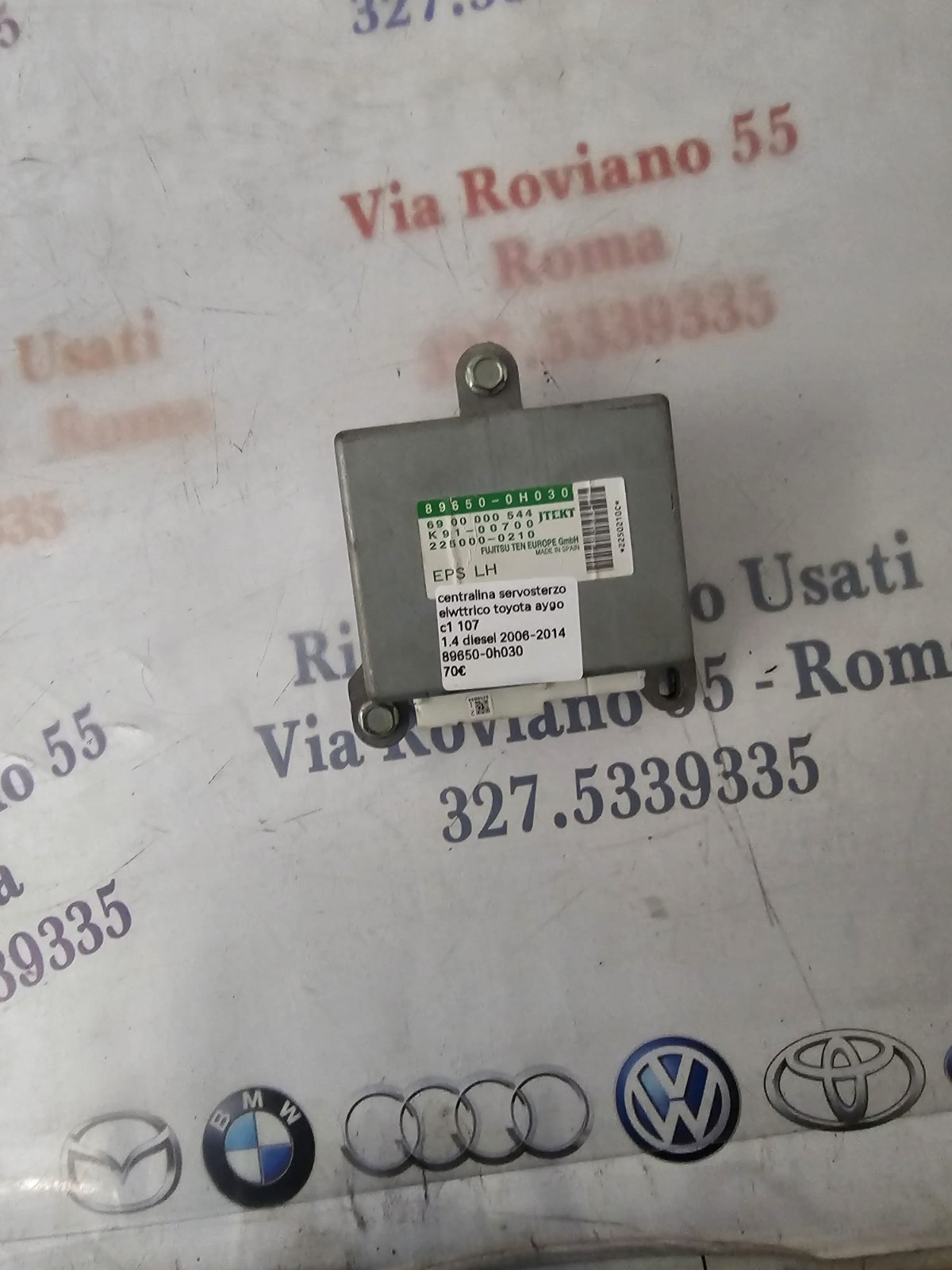 CENTRALINA SERVOSTERZO ELETTRICO C1/TOYOTA /AYGO 1.4 DIESEL 2006-2014 89650-0H030 - immagine 3