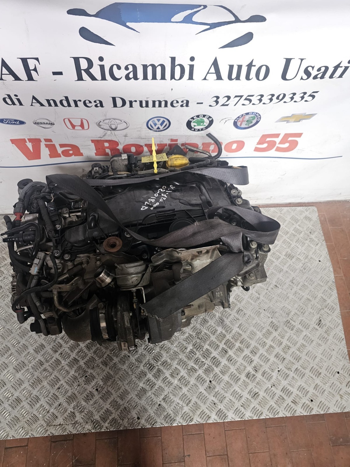 MOTORE RENAULT LAGUNA KM 121.000 2.0DIESEL 2007-2011 SIGLA M9RA740 - immagine 3