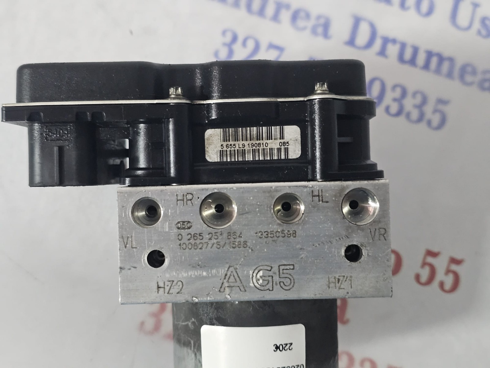 POMPA ABS OPEL CORSA D 2007-2015 AG 5 0265251864 - immagine 3