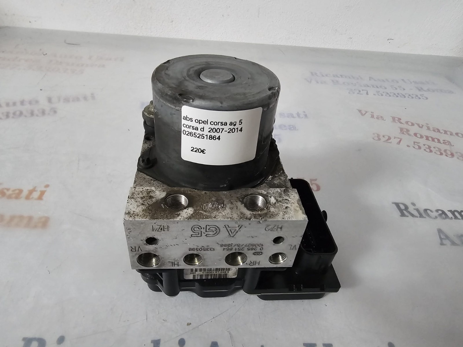 POMPA ABS OPEL CORSA D 2007-2015 AG 5 0265251864 - immagine 8