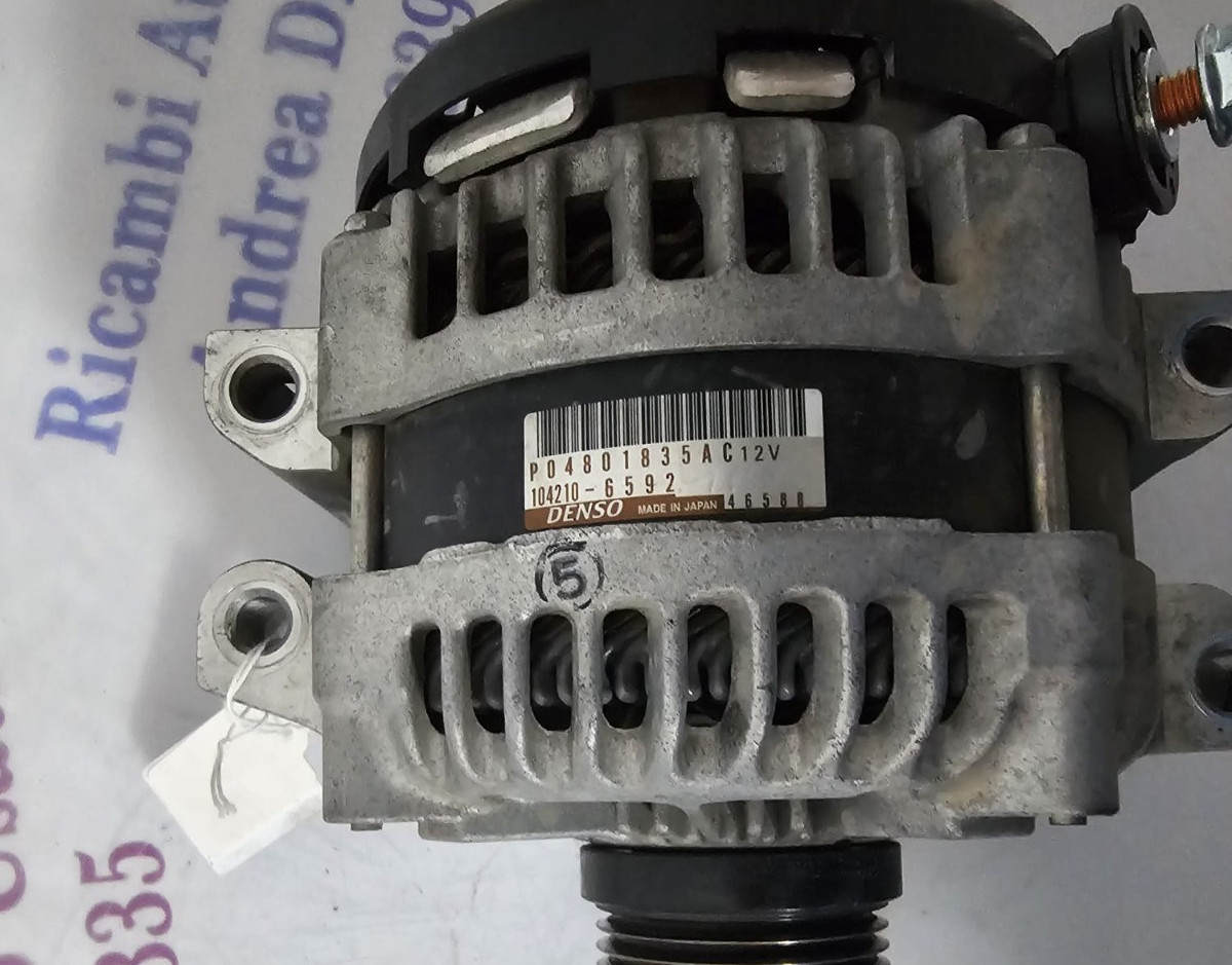 ALTERNATORE MASERATI LEVANTE GHIBLI 3.0 DIESEL 2013-2017 P04801835AC DENSE - immagine 4