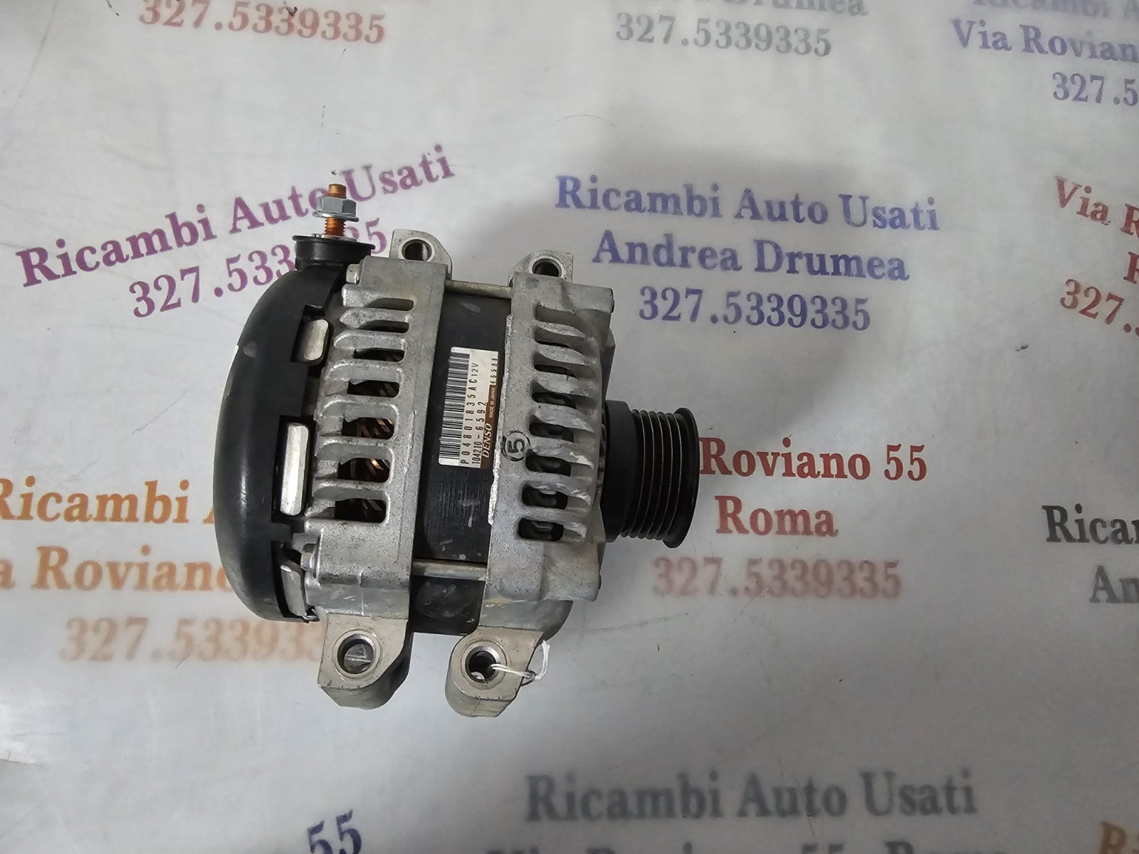 ALTERNATORE MASERATI LEVANTE GHIBLI 3.0 DIESEL 2013-2017 P04801835AC DENSE - immagine 8