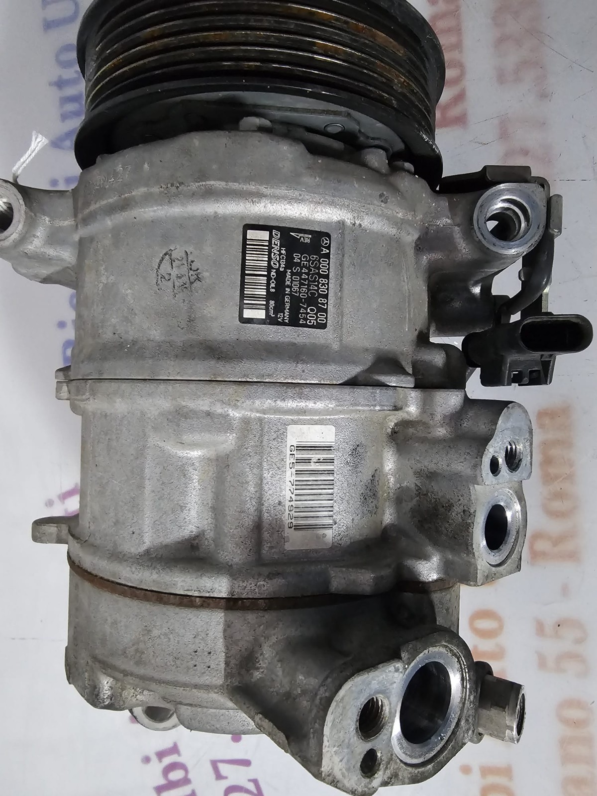 COMPRESSORE MERCEDES CLASSE C W205 180CC 1.6 D 2014-2021 A0008308700 - immagine 10