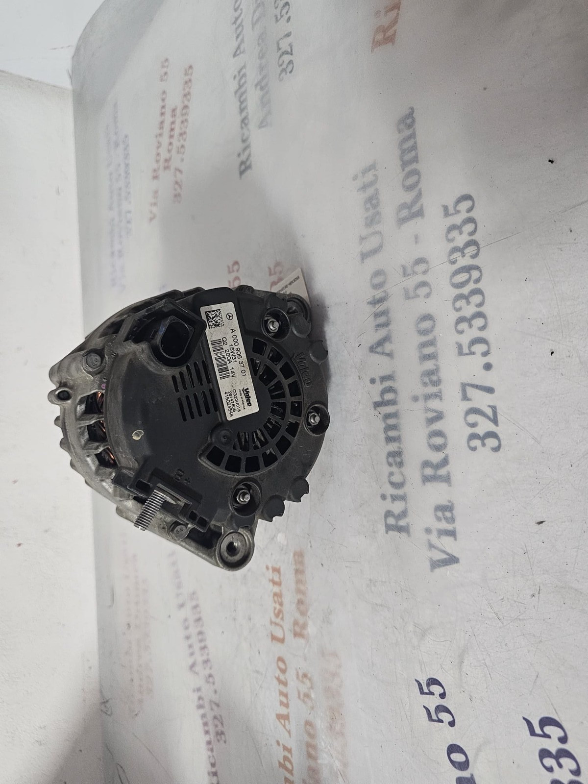 ALTERNATORE MERCEDES CLASSE C W205 180CC 1.6 D 2014-2021 A0009063701 VALEO - immagine 2