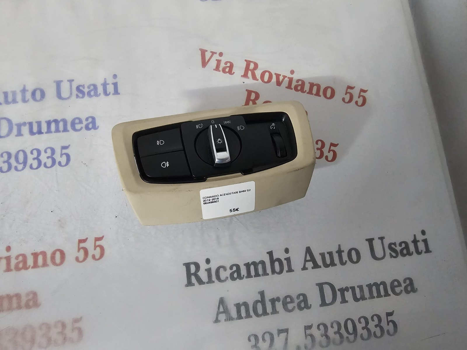 COMANDO ACCENDI FARI BMW SERIE 2 2012-2016 682488801
