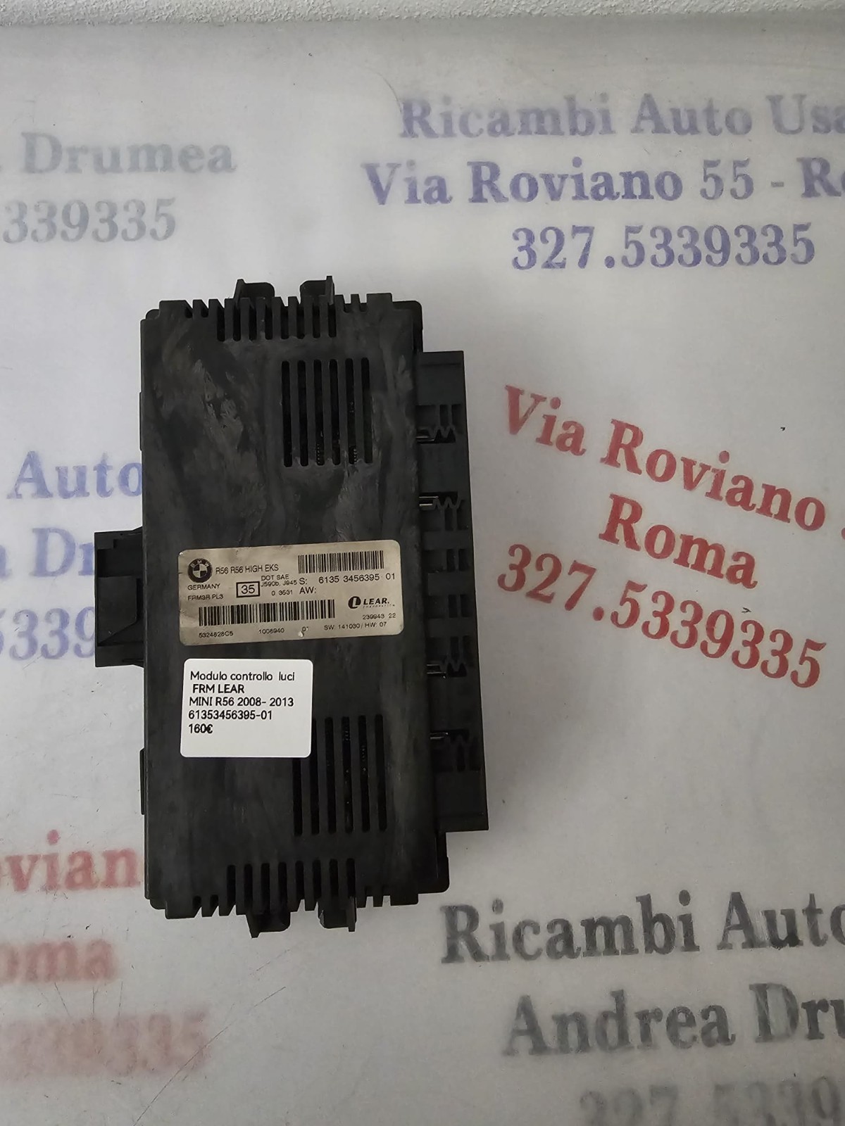 MODULO FRM CONTROLLO LUCI LED MINI COOPER R56 2008-2013 COD 61353456395-01