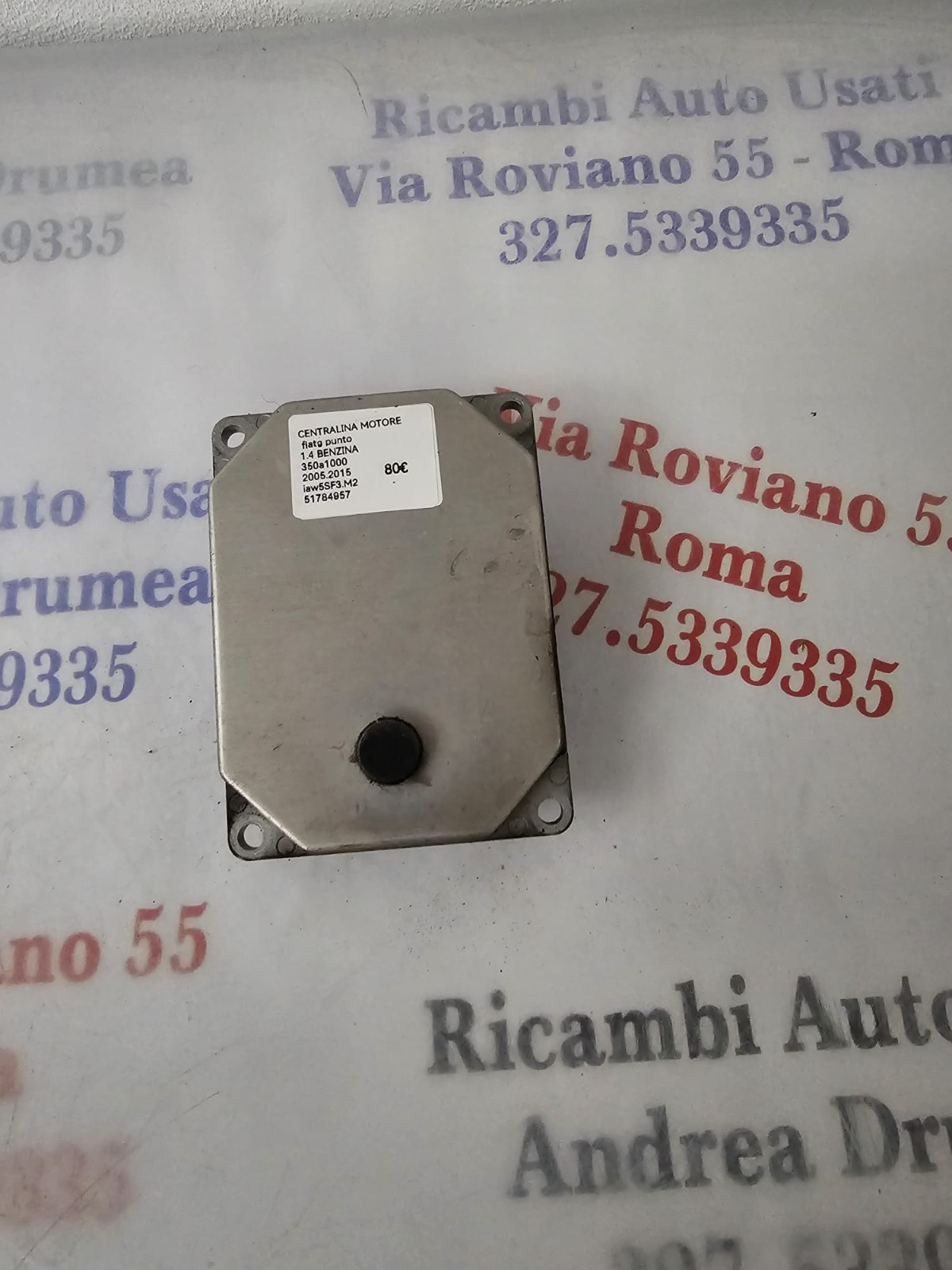 CENTRALINA MOTORE FIAT GRANDE PUNTO 1.4 BENZINA CODICE MOTORE 350A1000 IAW5SF3.M2