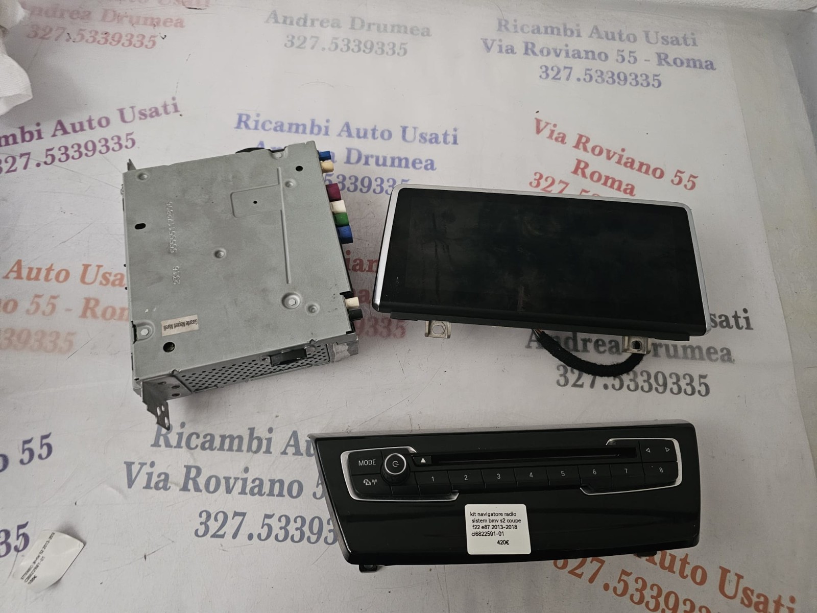 Kit navigatore radio system bmw S2 13/18 CI6822591-01 1 0R-051648 NO COD SBLOCCO - immagine 5