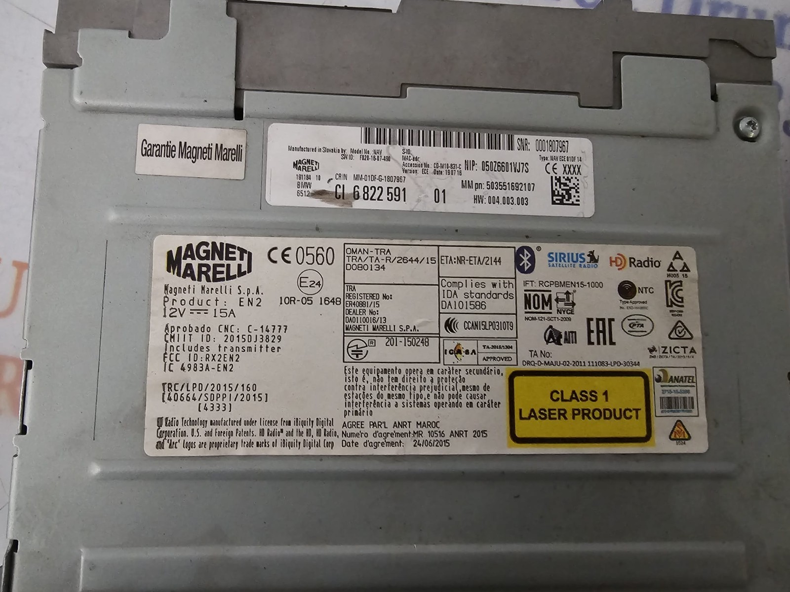 Kit navigatore radio system bmw S2 13/18 CI6822591-01 1 0R-051648 NO COD SBLOCCO - immagine 8