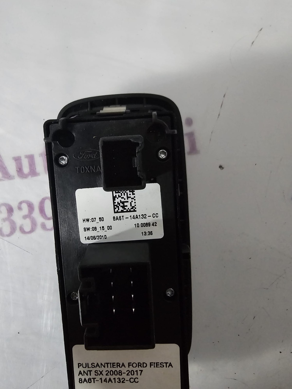 PULSANTIERA FORD FIESTA ANT SX 2008-2017 COD 8A6T-14A132-CC - immagine 3