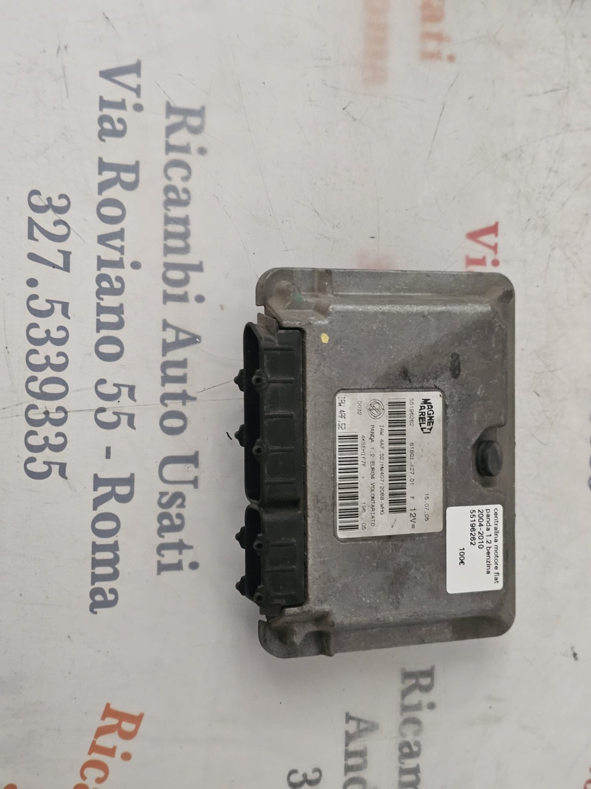 55196262 CENTRALINA MOTORE FIAT PANDA 1.2 BENZINA 2005-2010 12V EURO4 IAW4RF.52 - immagine 7