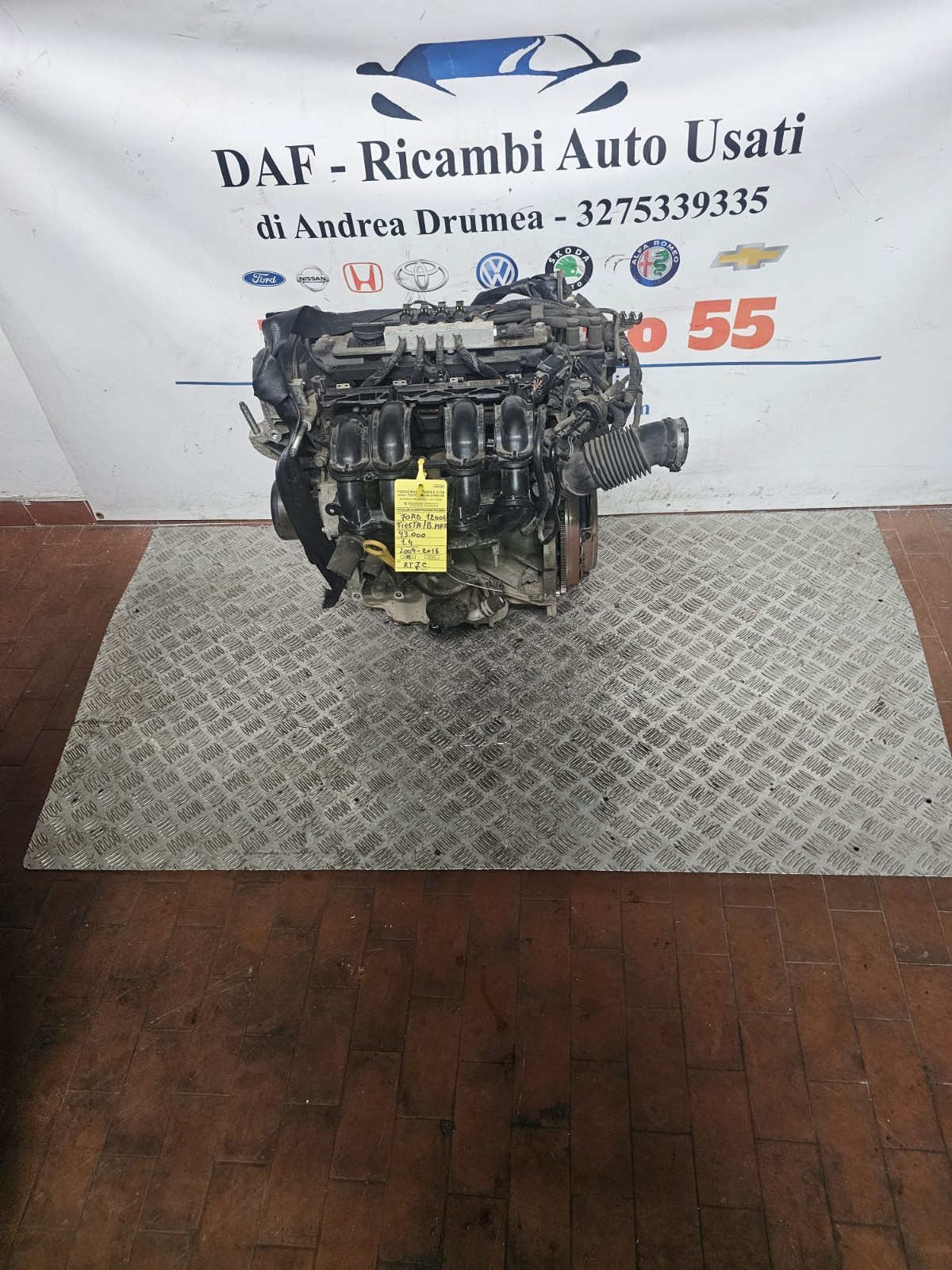 MOTORE FORD FIESTA /B MAX KM 93.000 1.4 BENZINA COD RTJC 2009-2016 - immagine 3